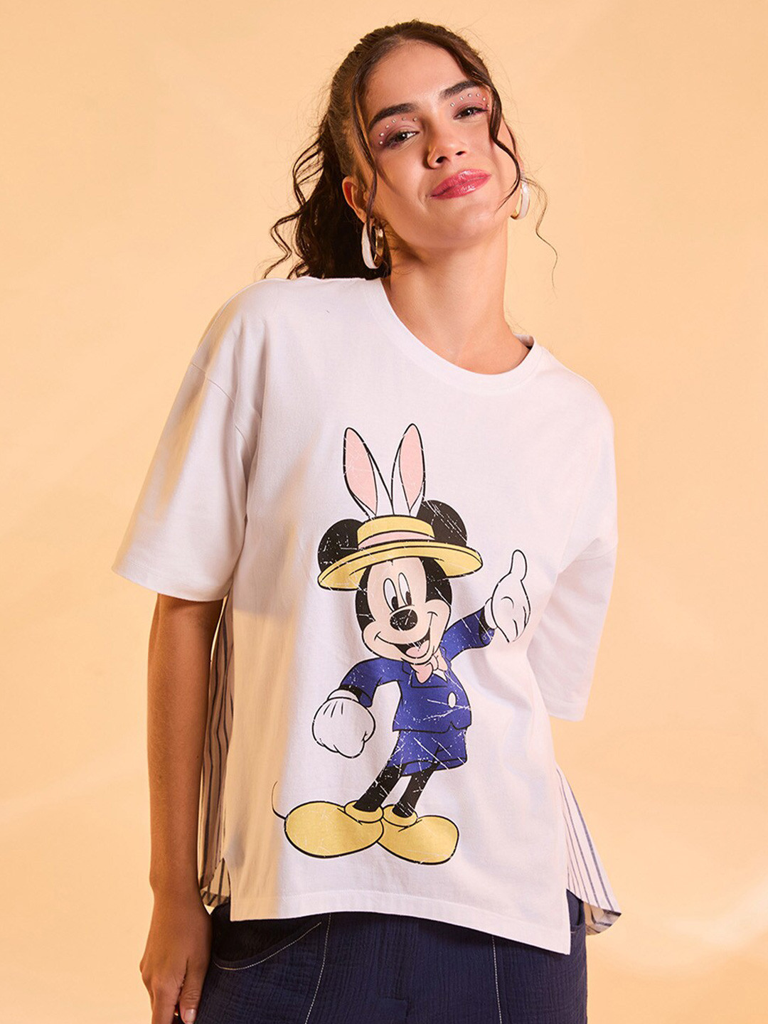 Kazo Disney Printed Cotton Top