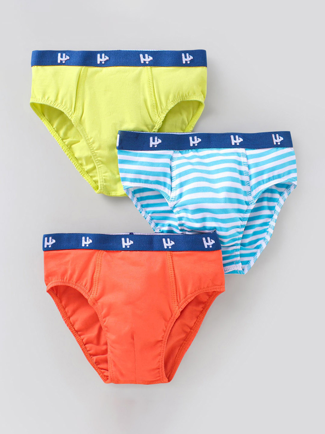 Honeyhap Infant Boys Pack Of 3 Striped Basic Briefs 10980414