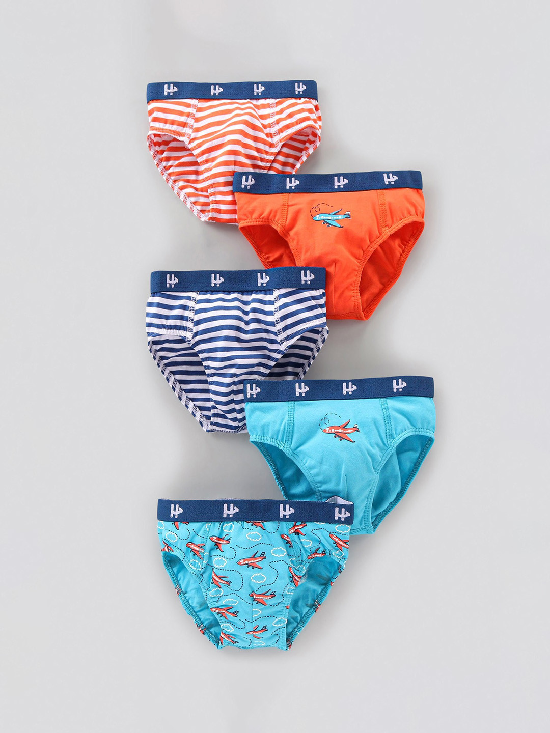 Honeyhap Infant Boys Pack Of 5 Printed Basic Briefs 11325213