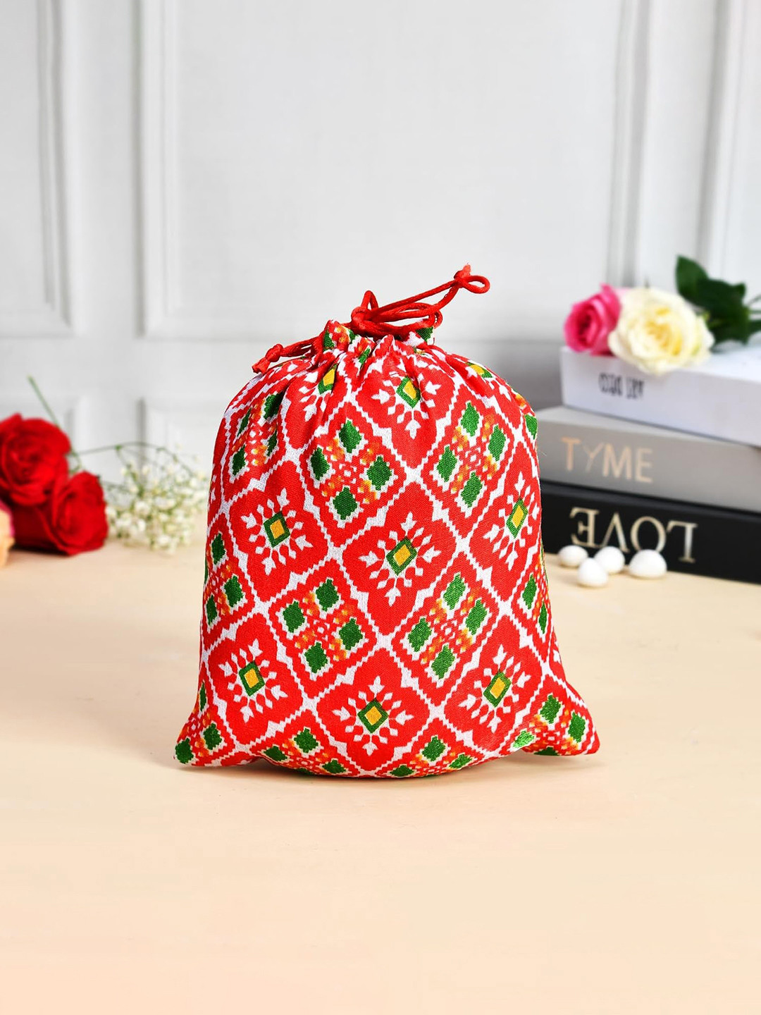 Kuber Industries Pack of 10 Embroidered Potli Clutchs