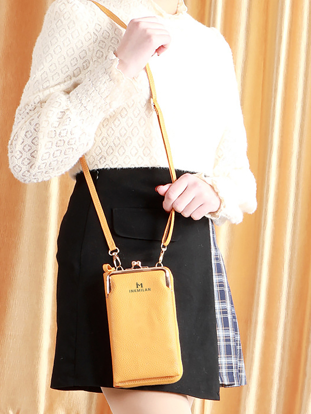 INKMILAN Textured Miniature Crossbody Bag