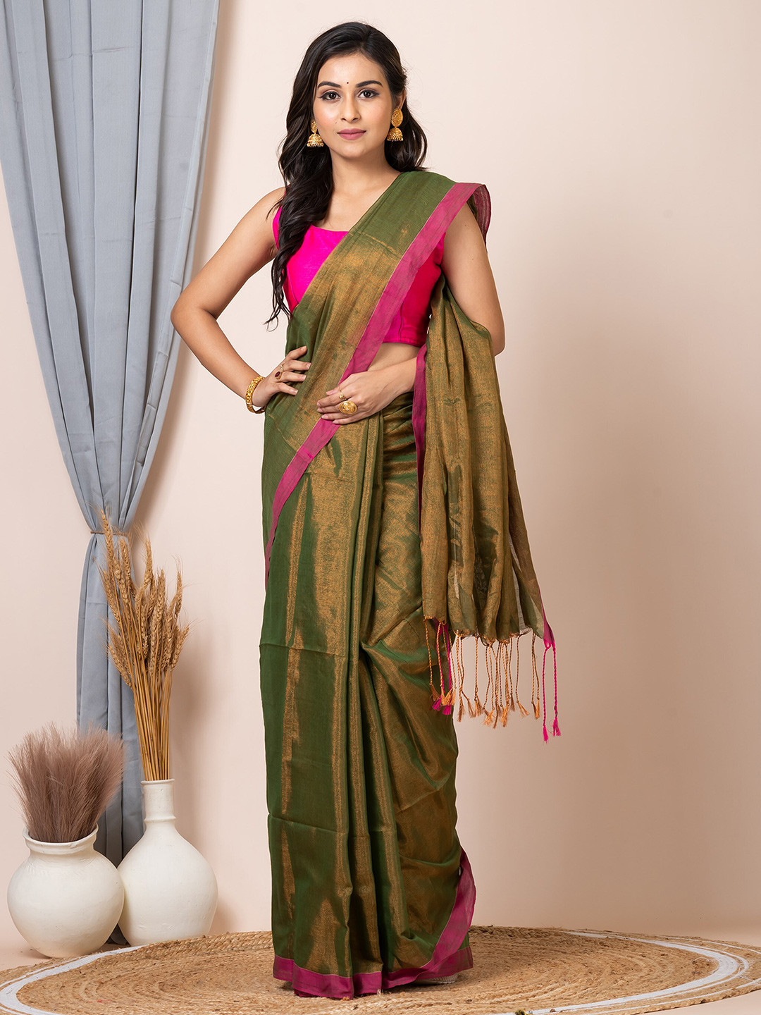 Laa Calcutta Silk Cotton Saree