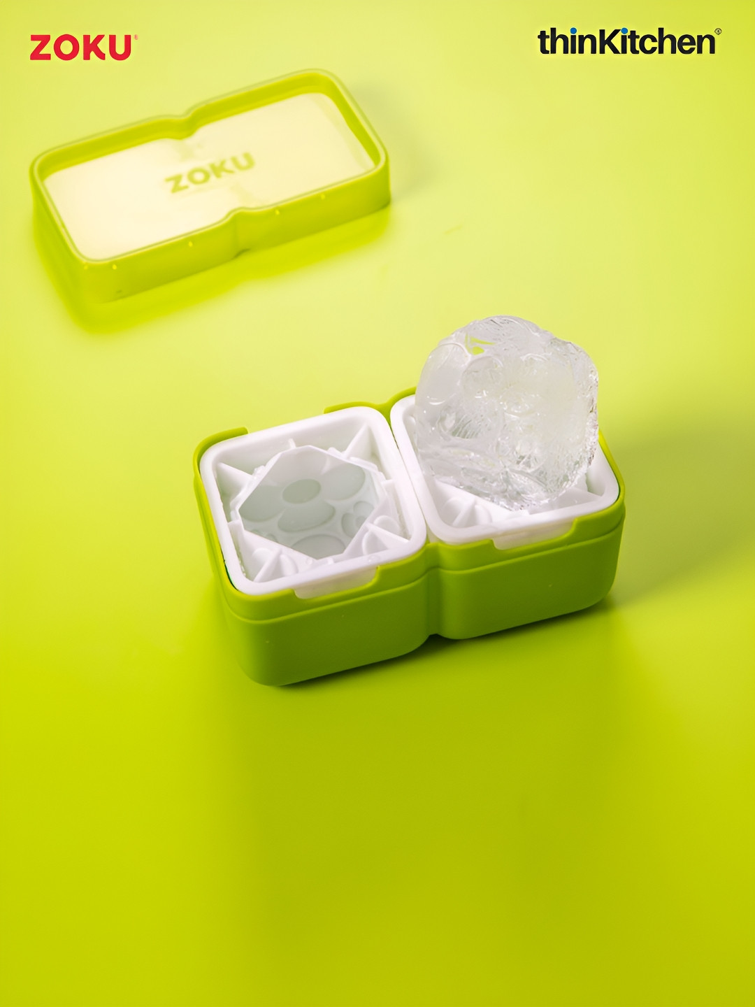 ZOKU Red Silicone Deco Ice Mould
