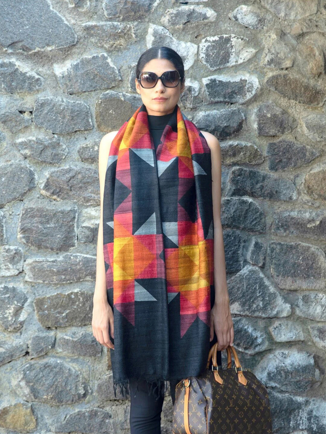 AESHAANE Printed Silk Scarves