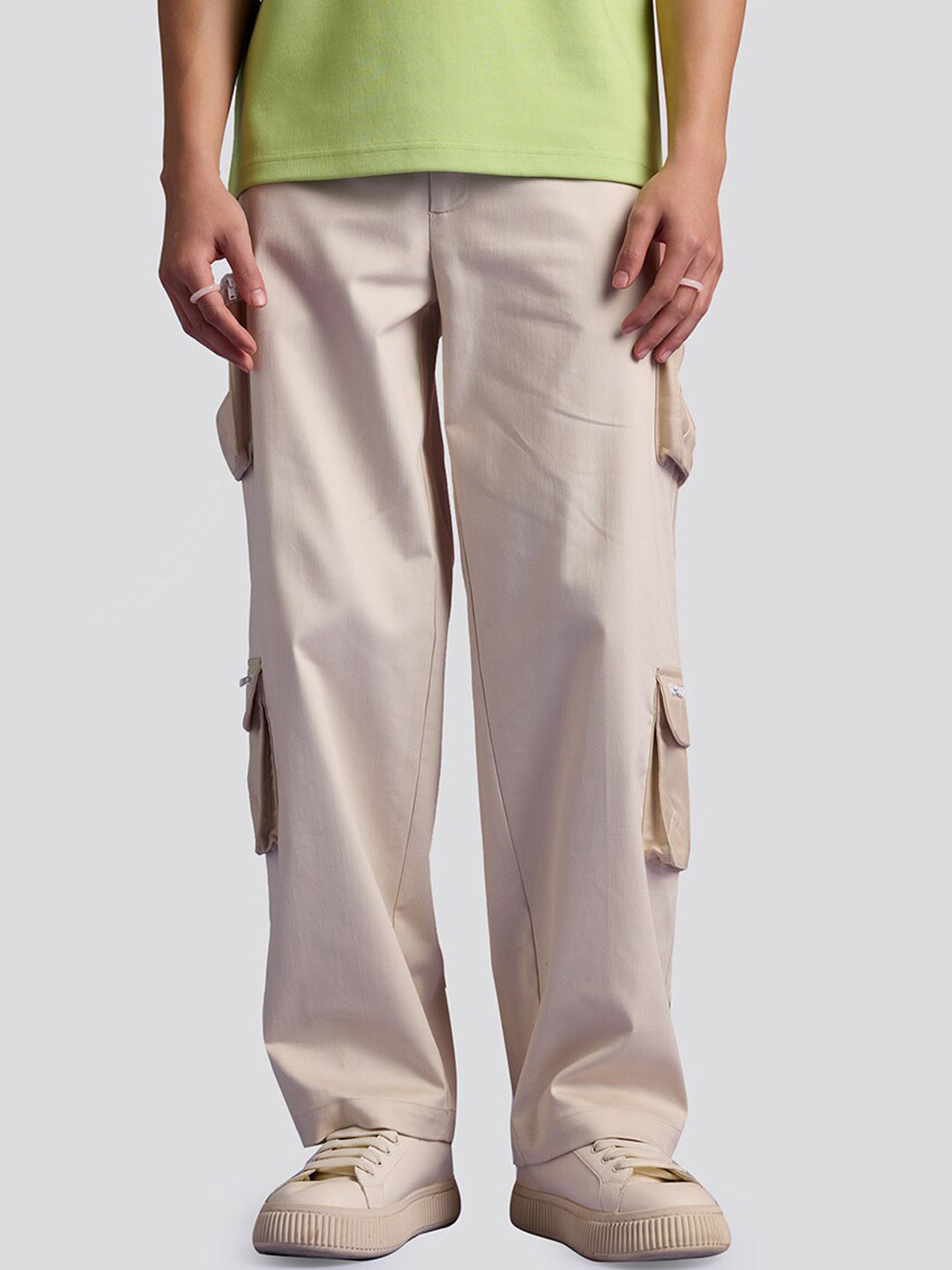 Muvazo Men Cargo Cotton Regular Fit Track Pants