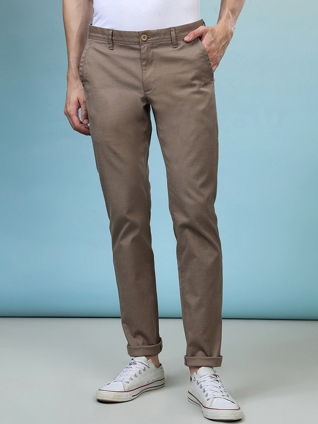 Crocodile signature Men Urban Slim Fit Chinos Trousers