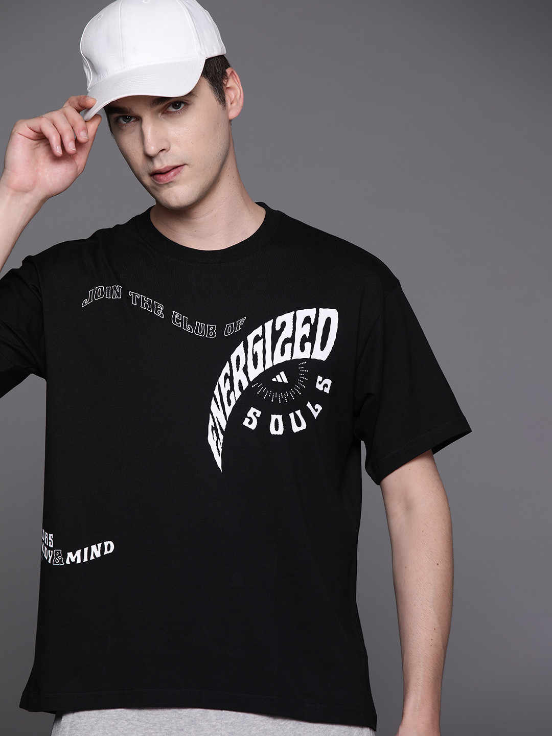 ADIDAS Men U Yoga G T Printed T-shirt