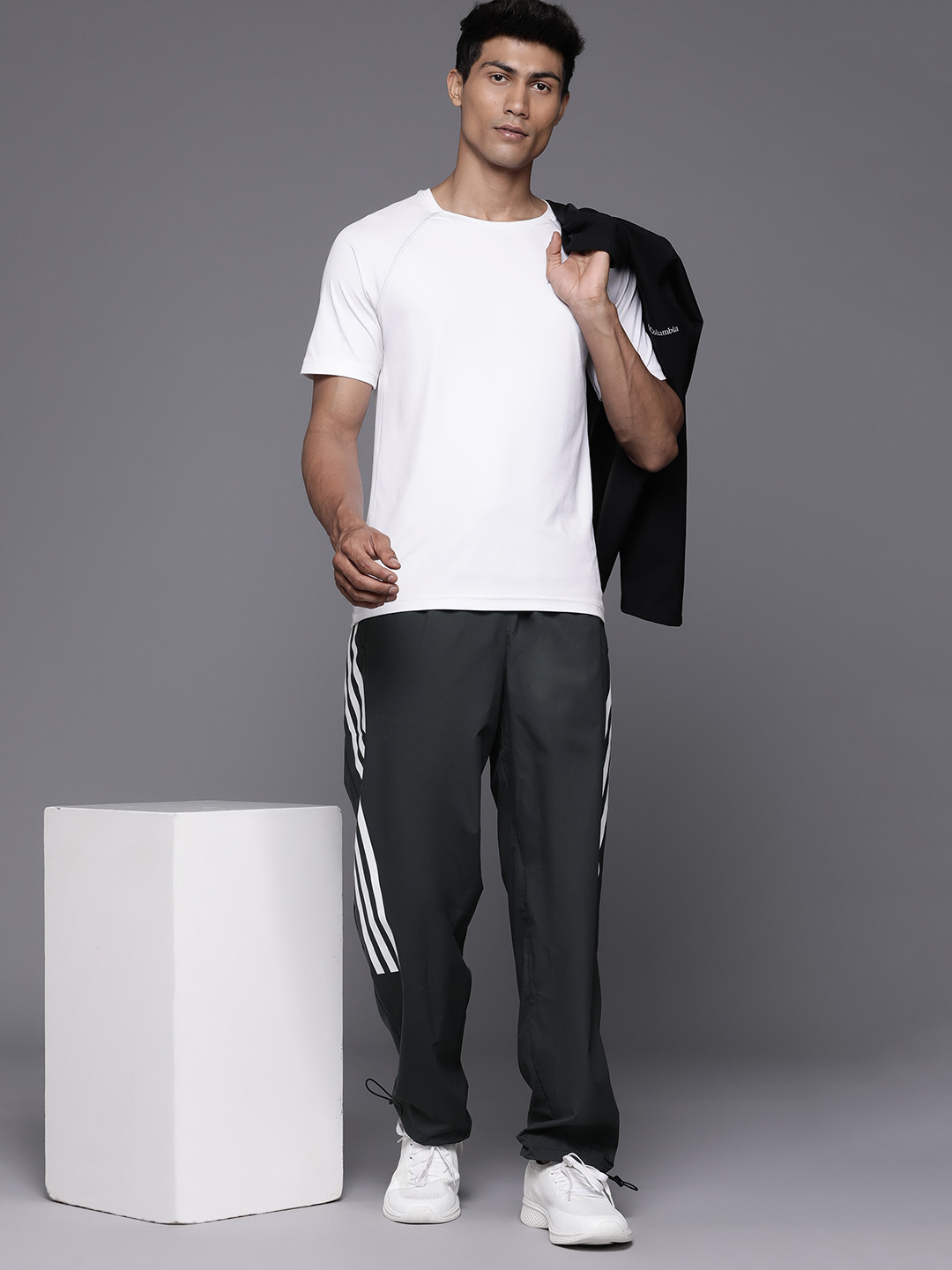 ADIDAS Men Future Icons 3-Stripes Loose Woven Track Pants