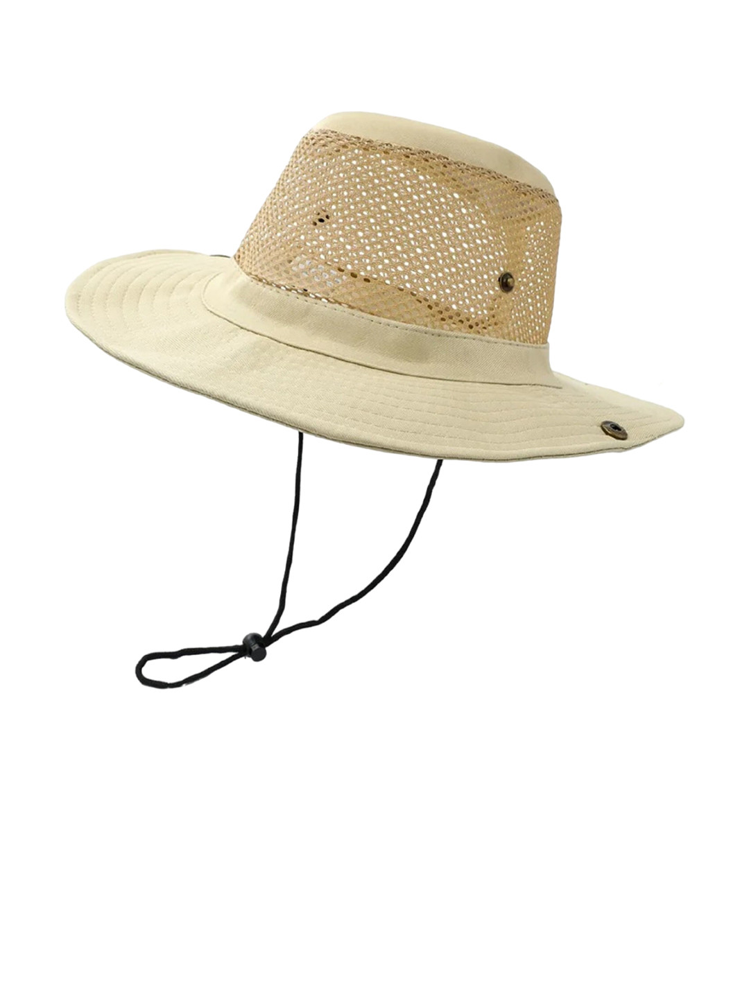 Zacharias Unisex Cream-Coloured Solid Sun Hat