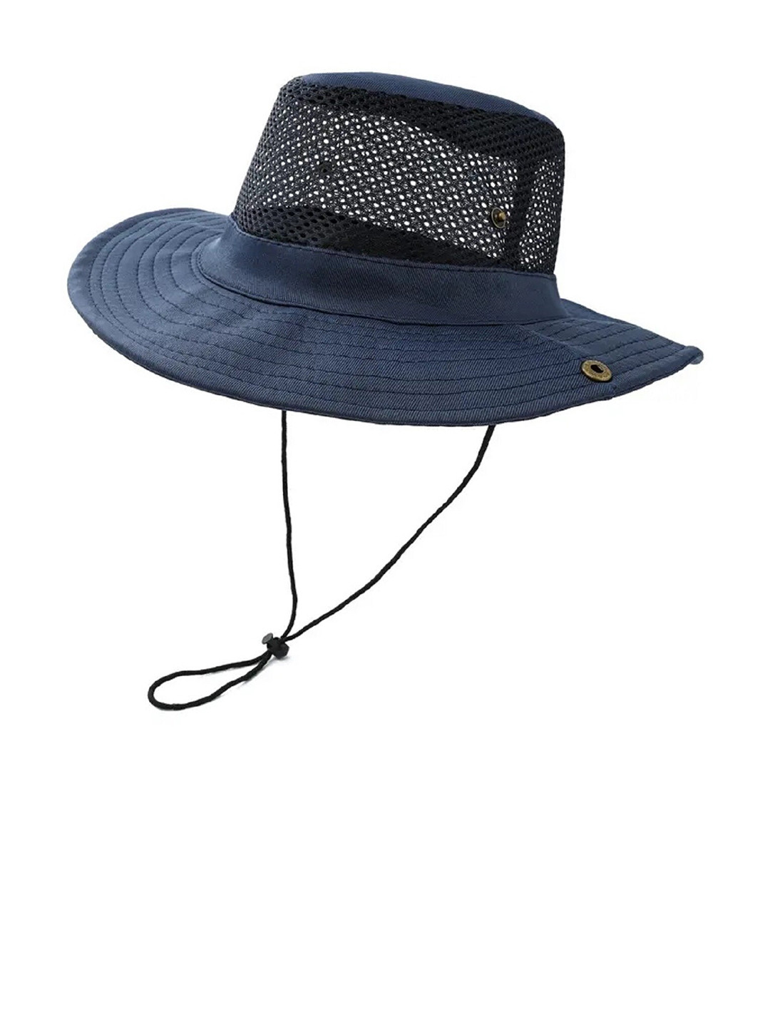 Zacharias Unisex Blue Self Design Sun Hat