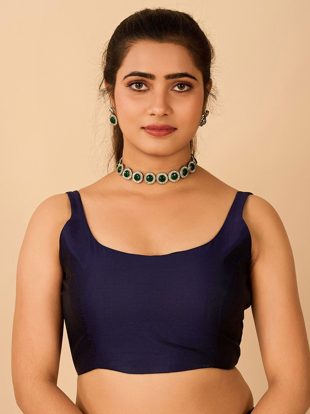flaher Satin Readymade Saree Blouse