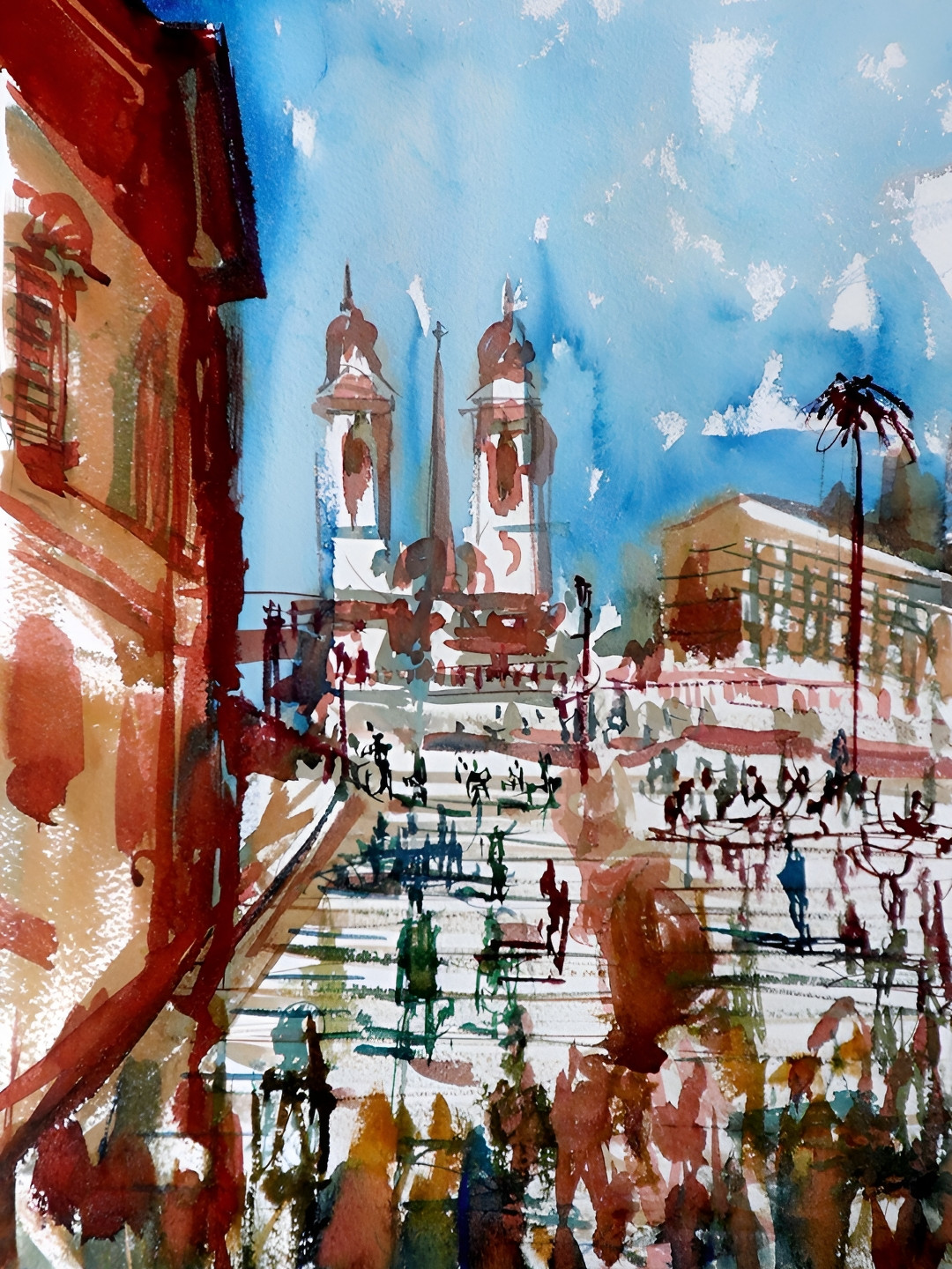 Adventures India Canvas Wall Rectangle Paintings Wall Art - 6.2 x 8.2 In