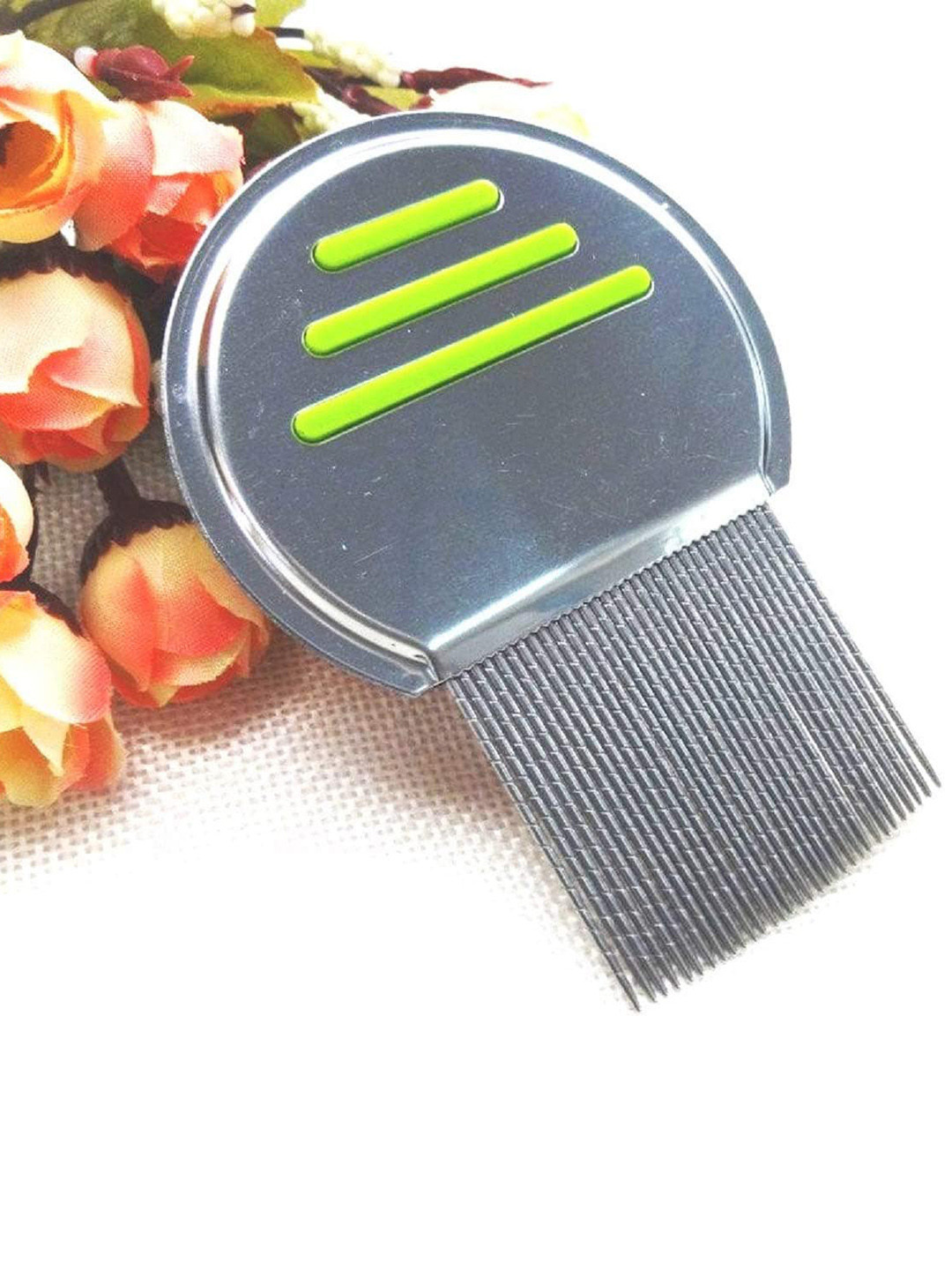Alexvyan Metal Long Teeth Head Lice Comb