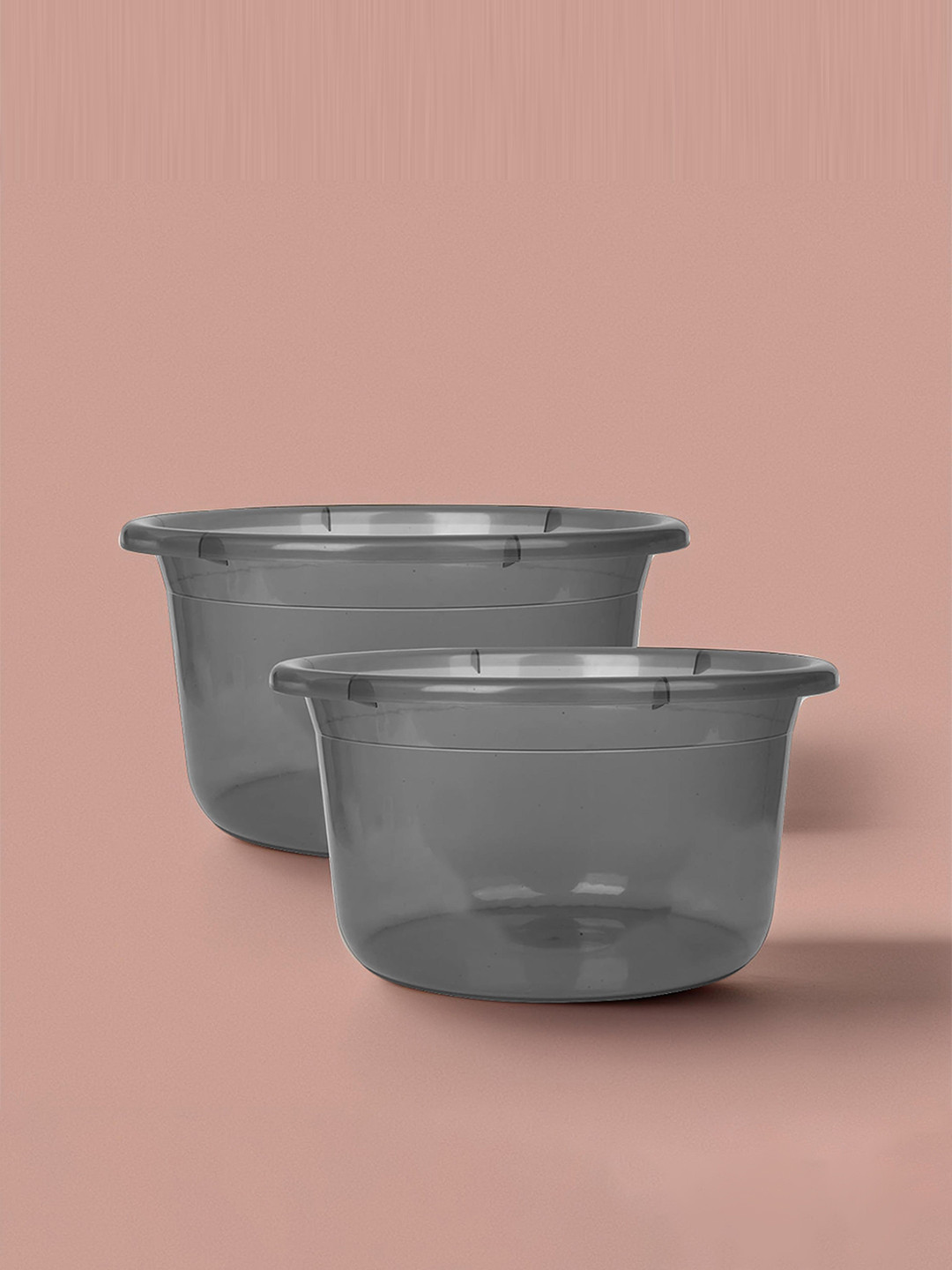 Kuber Industries Set of 2 Plastic Bath Utility Basin