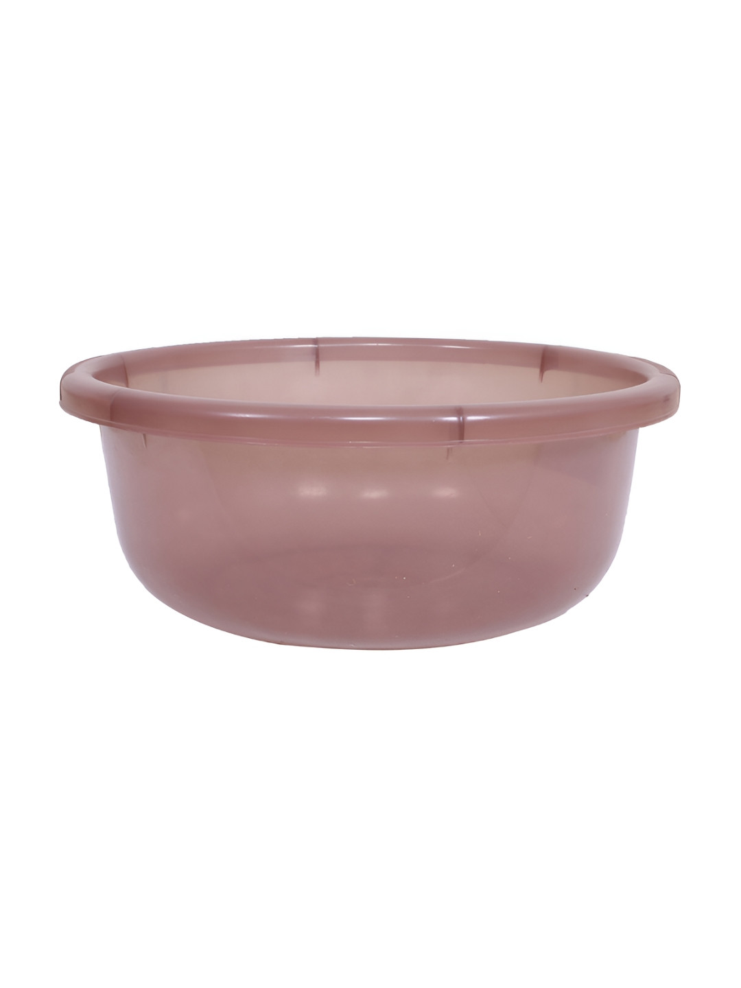 Kuber Industries Brown Round Shape Bath Tub