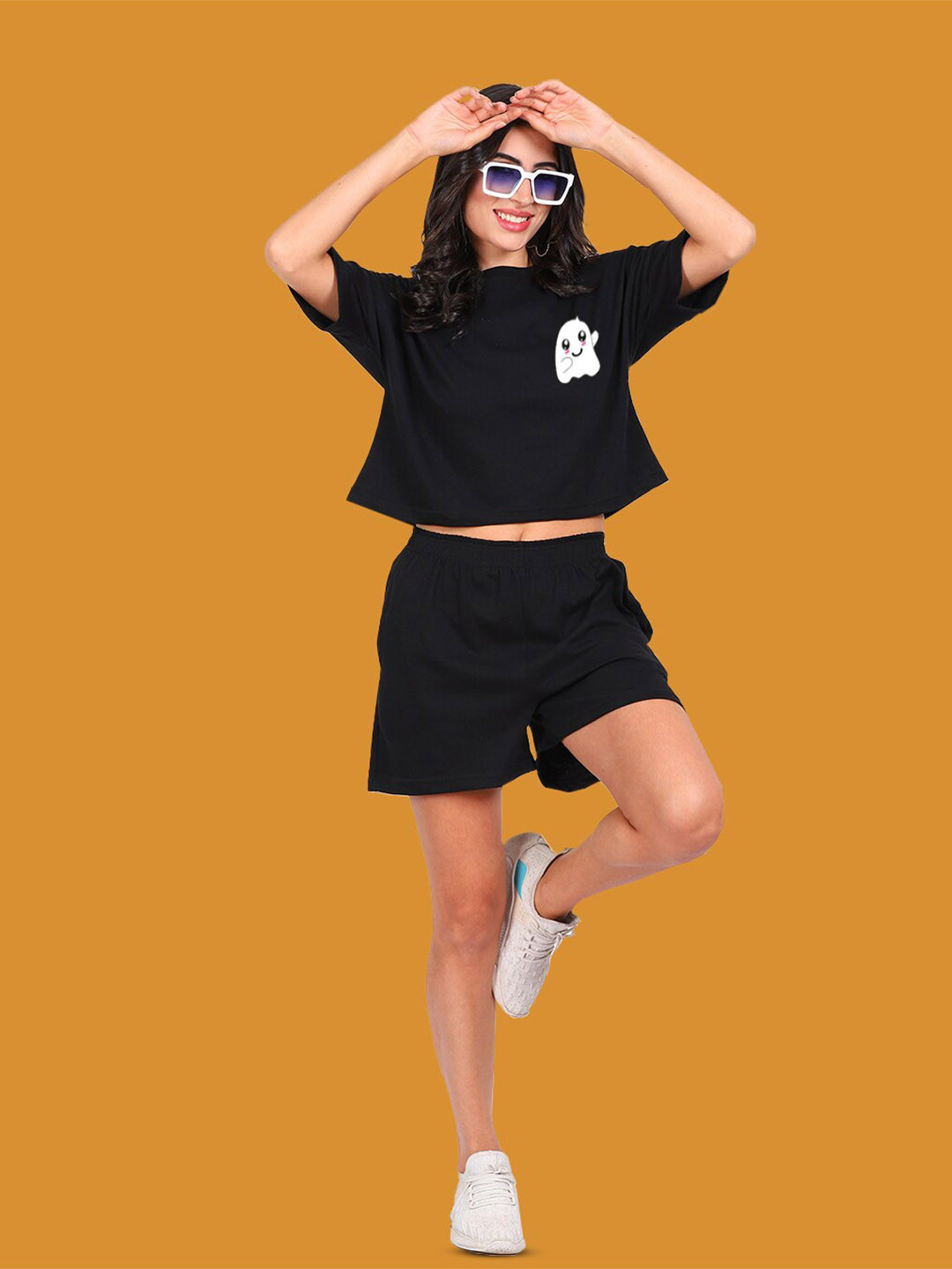 Mad Over Print Boo Printed Cotton Co-ords Set