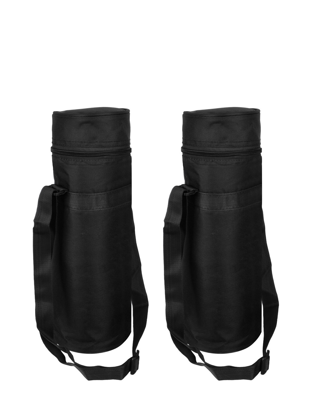 Kuber Industries Black  2 Pieces Water Bottle Bags