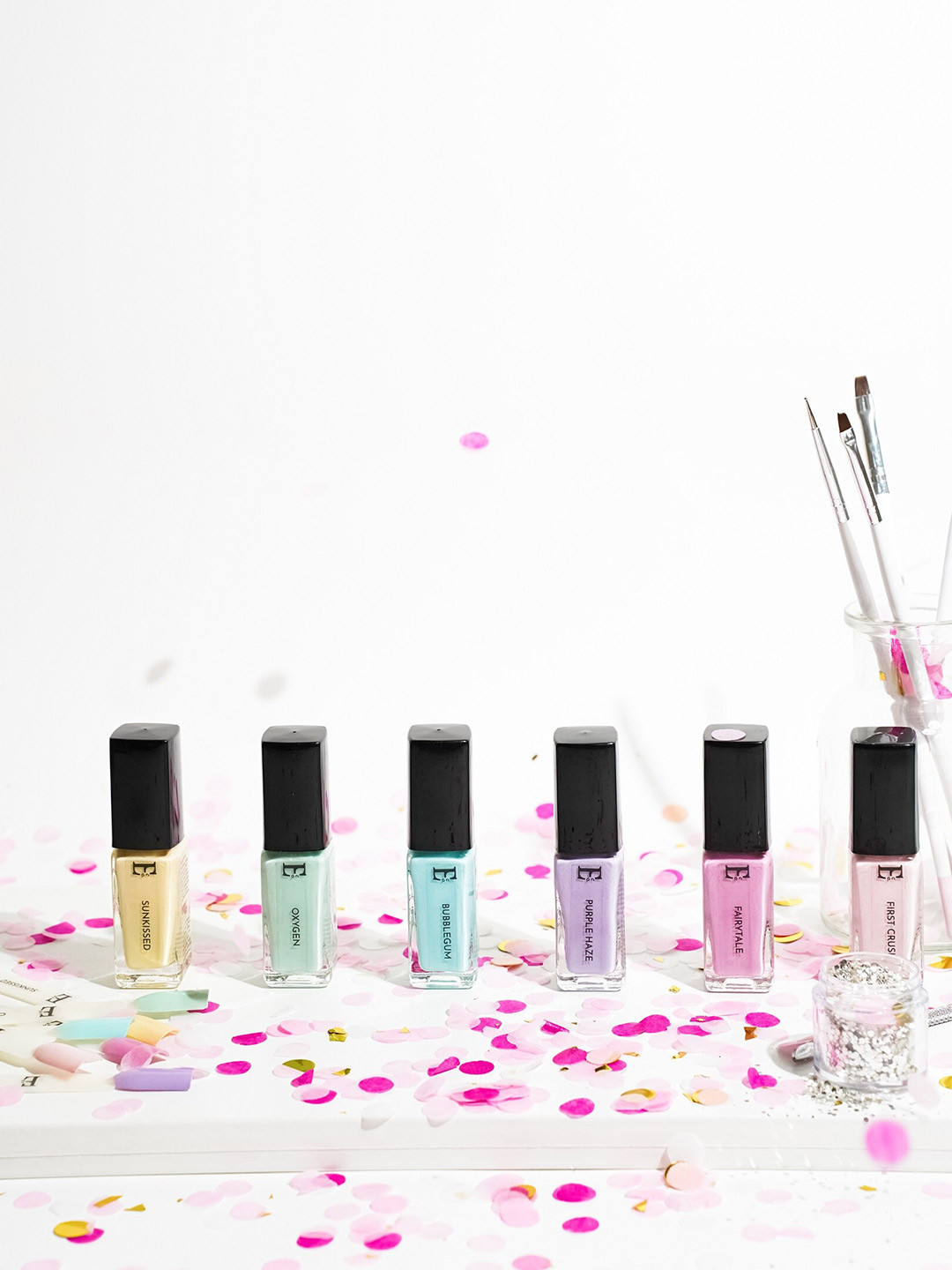 ELLEMENT CO. Pastel Dreams Set Of 5 Long Lasting Nail Lacquer- 10ml Each