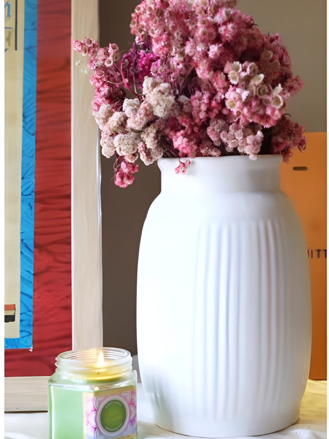 ArteCasa Pink Dried Daisies Bunch