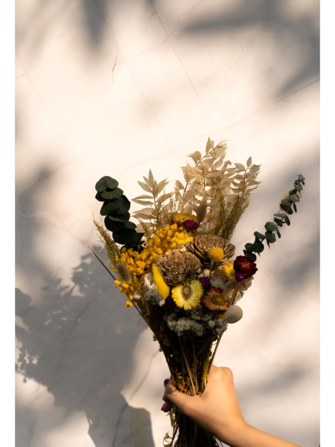 ArteCasa Yellow Dried Timeless Petal Bunch