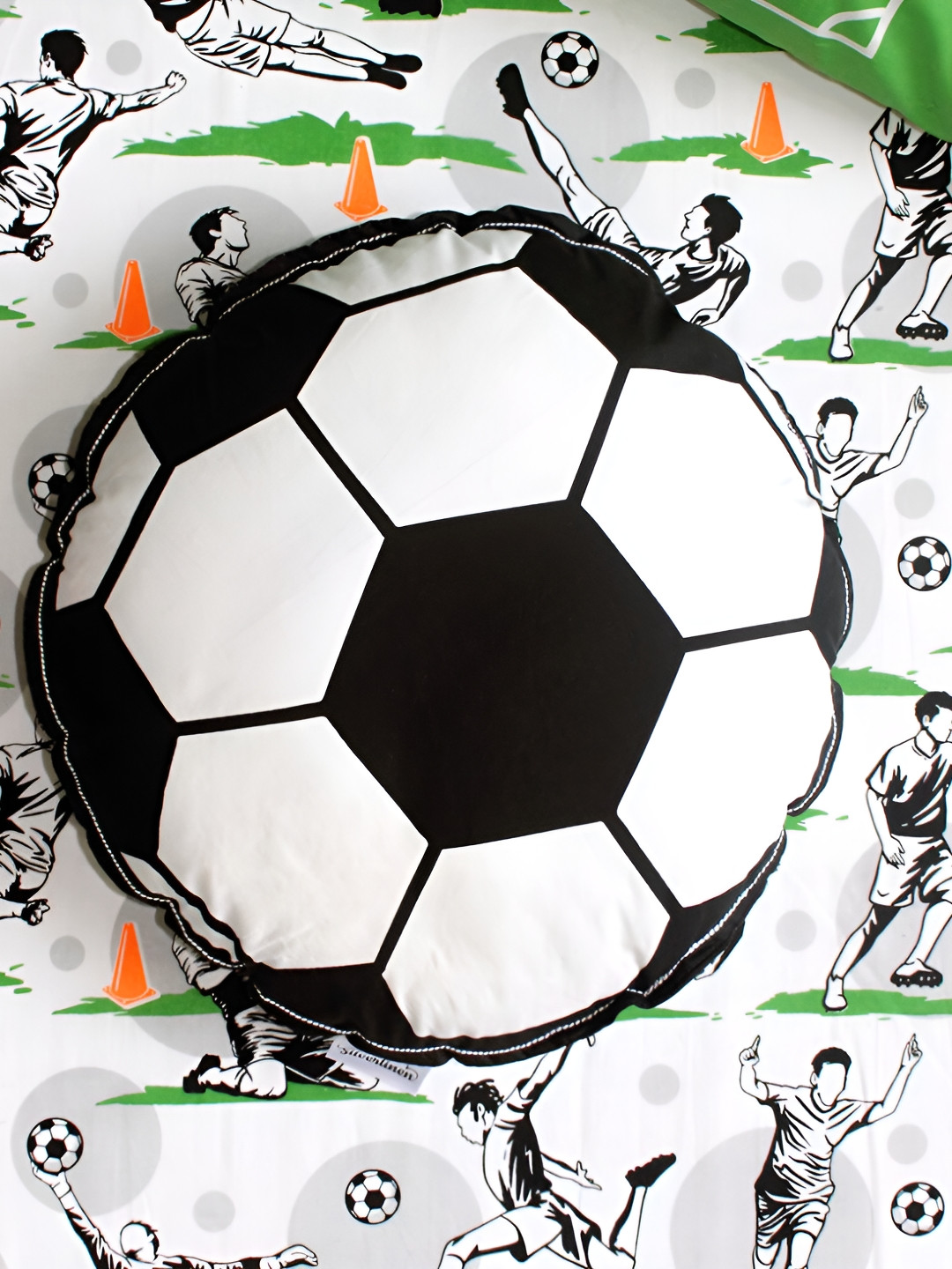 Silverlinen Black & White Printed Filled Cushion