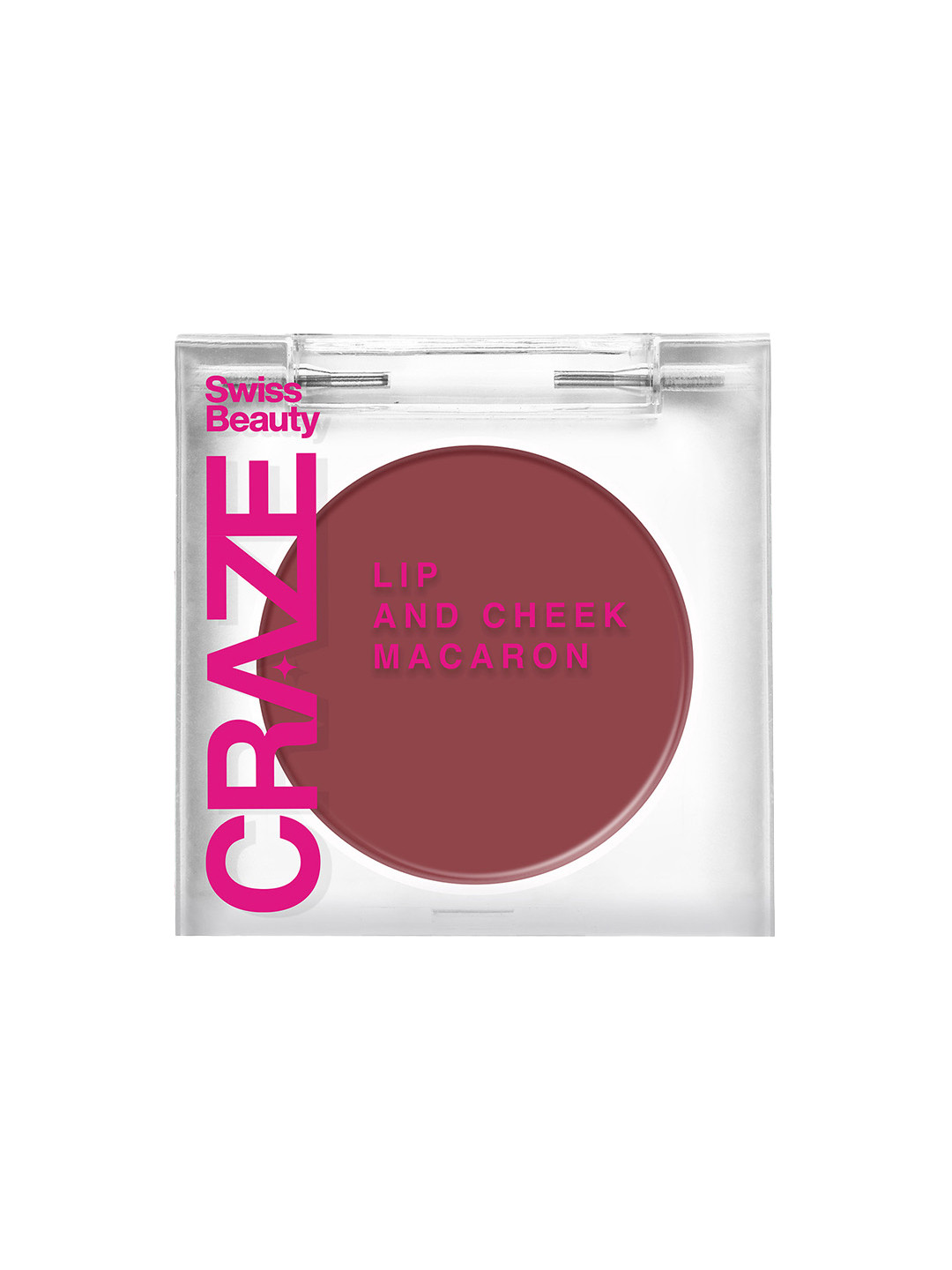 SWISS BEAUTY Craze Lip & Cheek Macaron With Vitamin E & Olive Oil - Strawberry