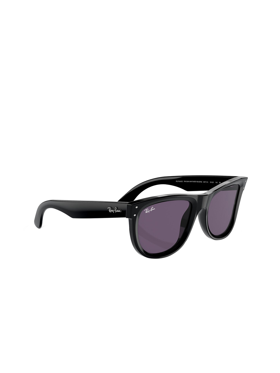 RAY-BAN Reverse Unisex UV Protected Violet Lens Square Sunglasses - 0RBR0502S66771A50