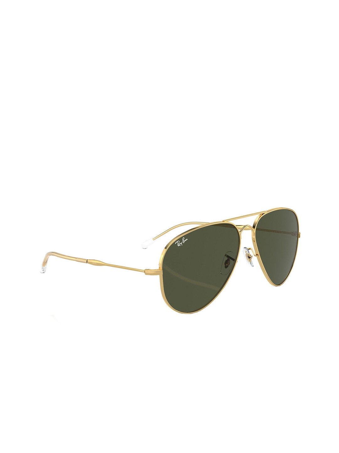 RAY-BAN Unisex UV Protected Green Lens Pilot Sunglasses - 0RB3825001/3158