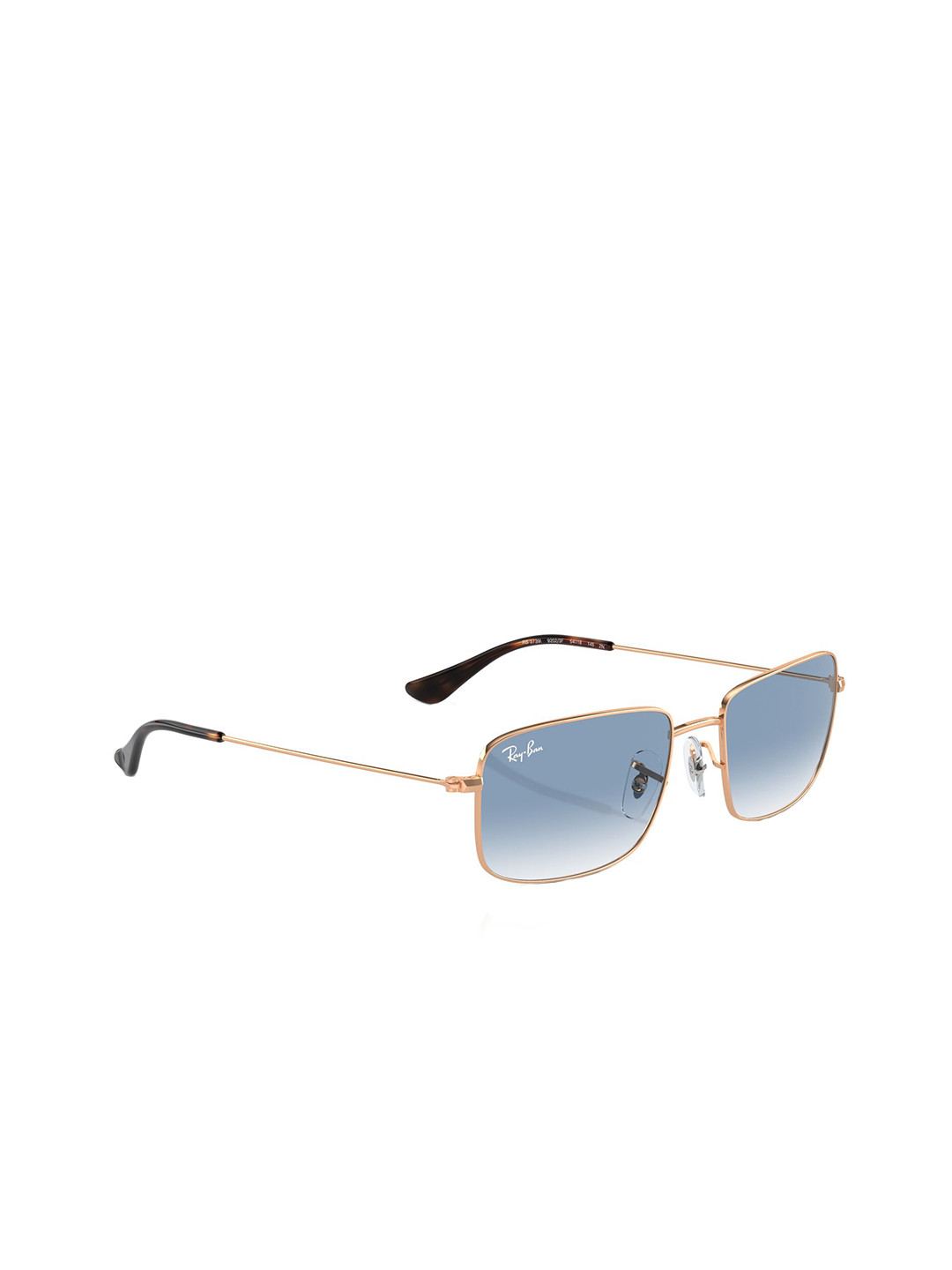 RAY-BAN Unisex Gradient Blue Lens Rectangle Sunglasses - 0RB3739I92023F54