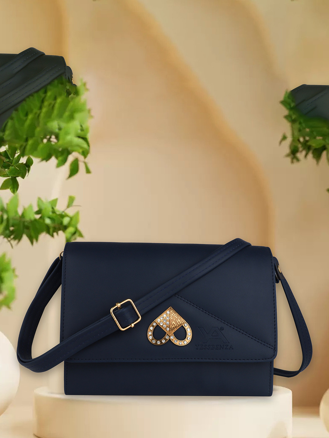 YESSBENZA Structured Heart Fitting Styles Sling Bag