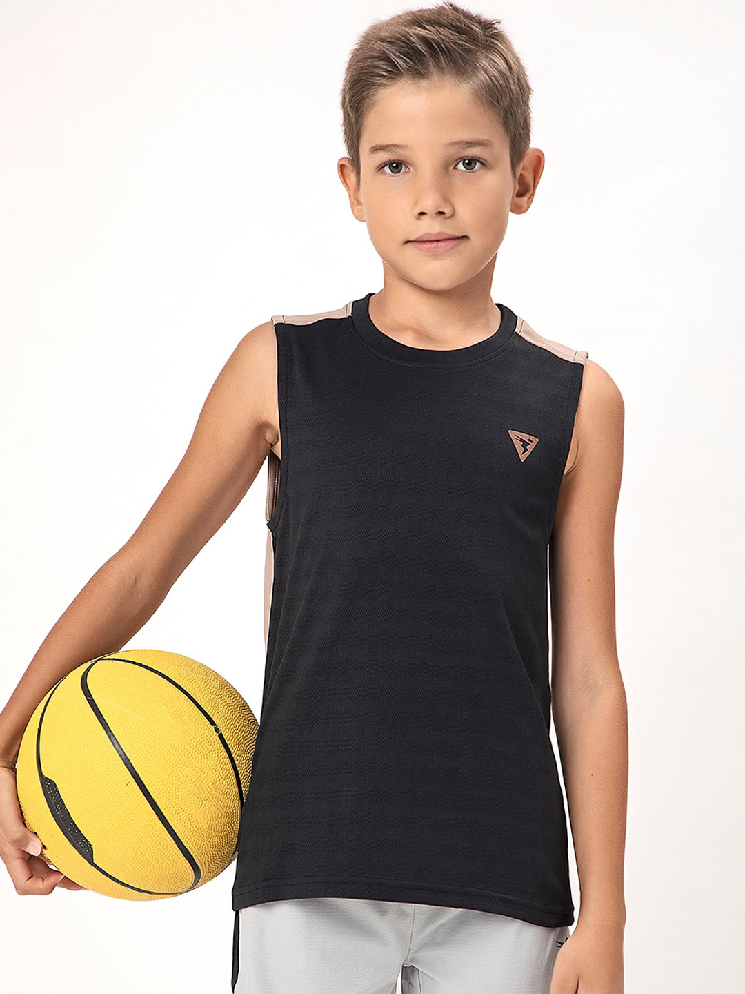 Technosport Boys Colourblocked Sleeveless Training Innerwear Vest