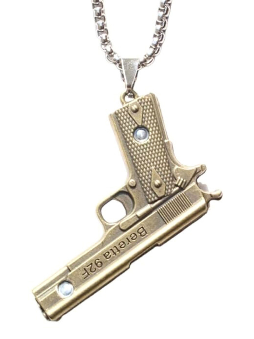 SALVE Anti-Tarnish Copper Gun Pendant & Chain