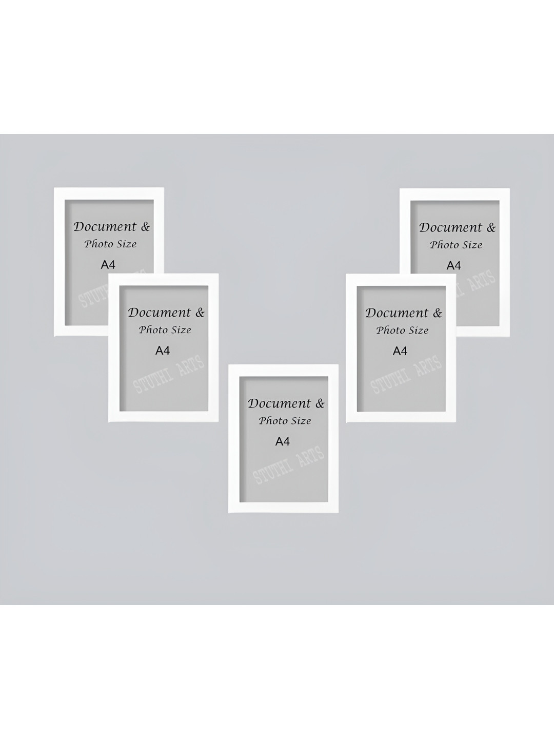 Stuthi Arts White 5 to 7 Pieces Wood Wall Photo Frames