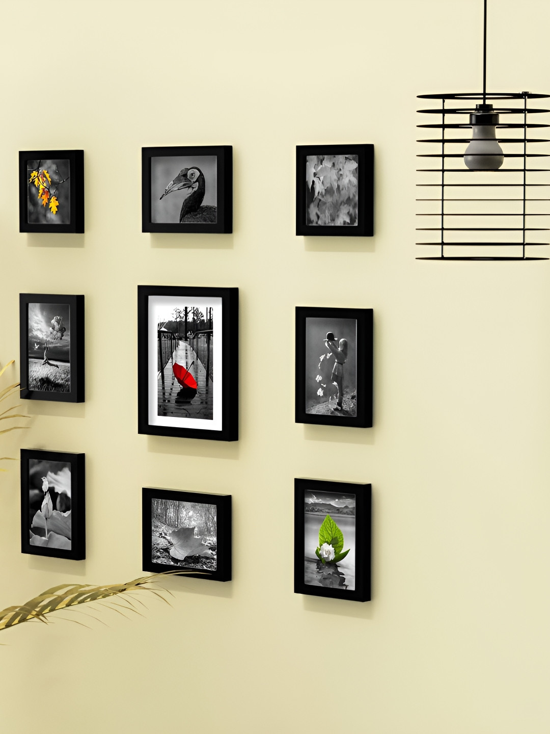 Stuthi Arts Black 8 to 12 Pieces Wood Wall Photo Frames