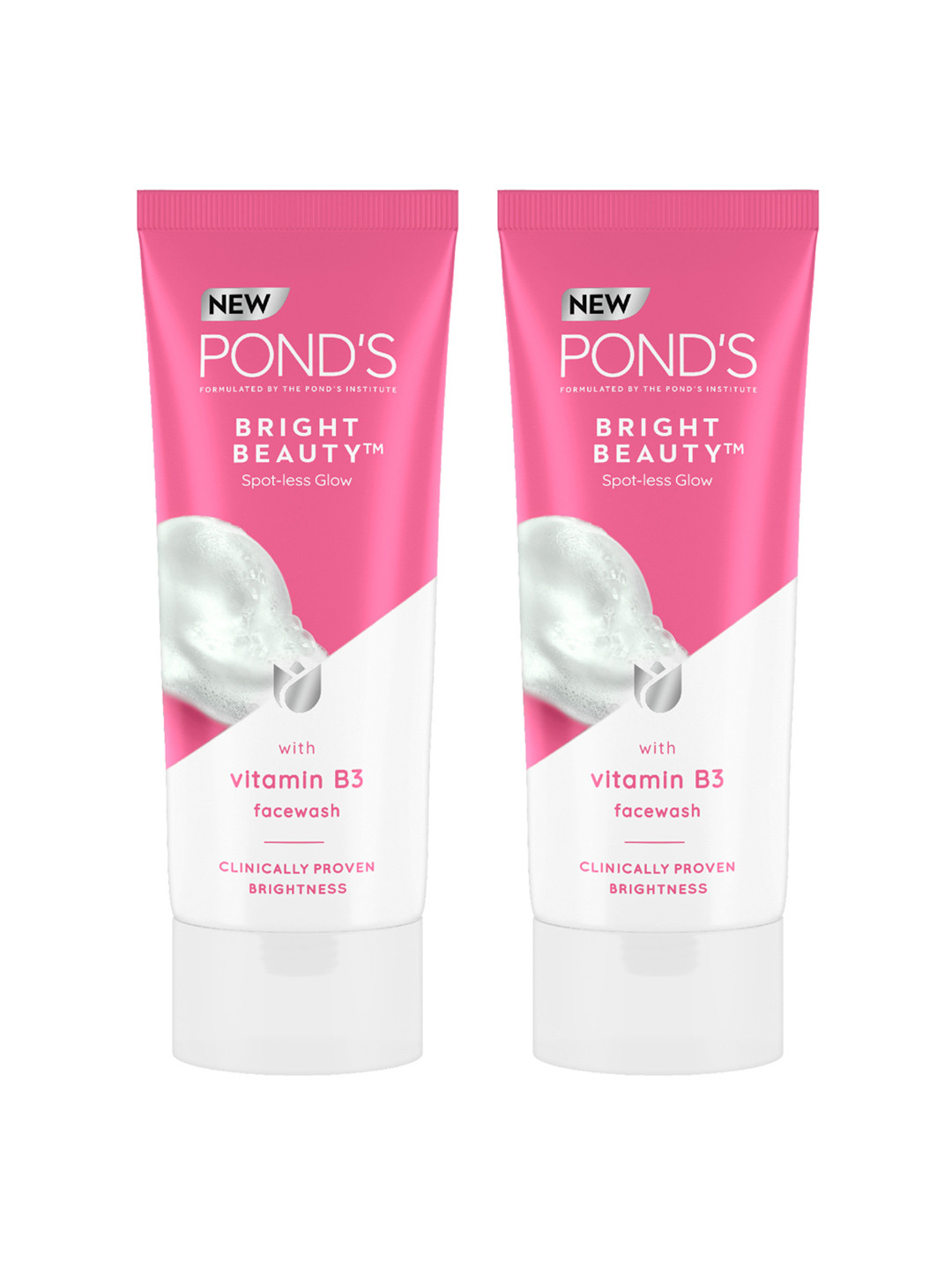 Ponds Set Of 2 Bright Beauty Spot-Less Glow Face Wash with Vitamin B3 - 200g Each