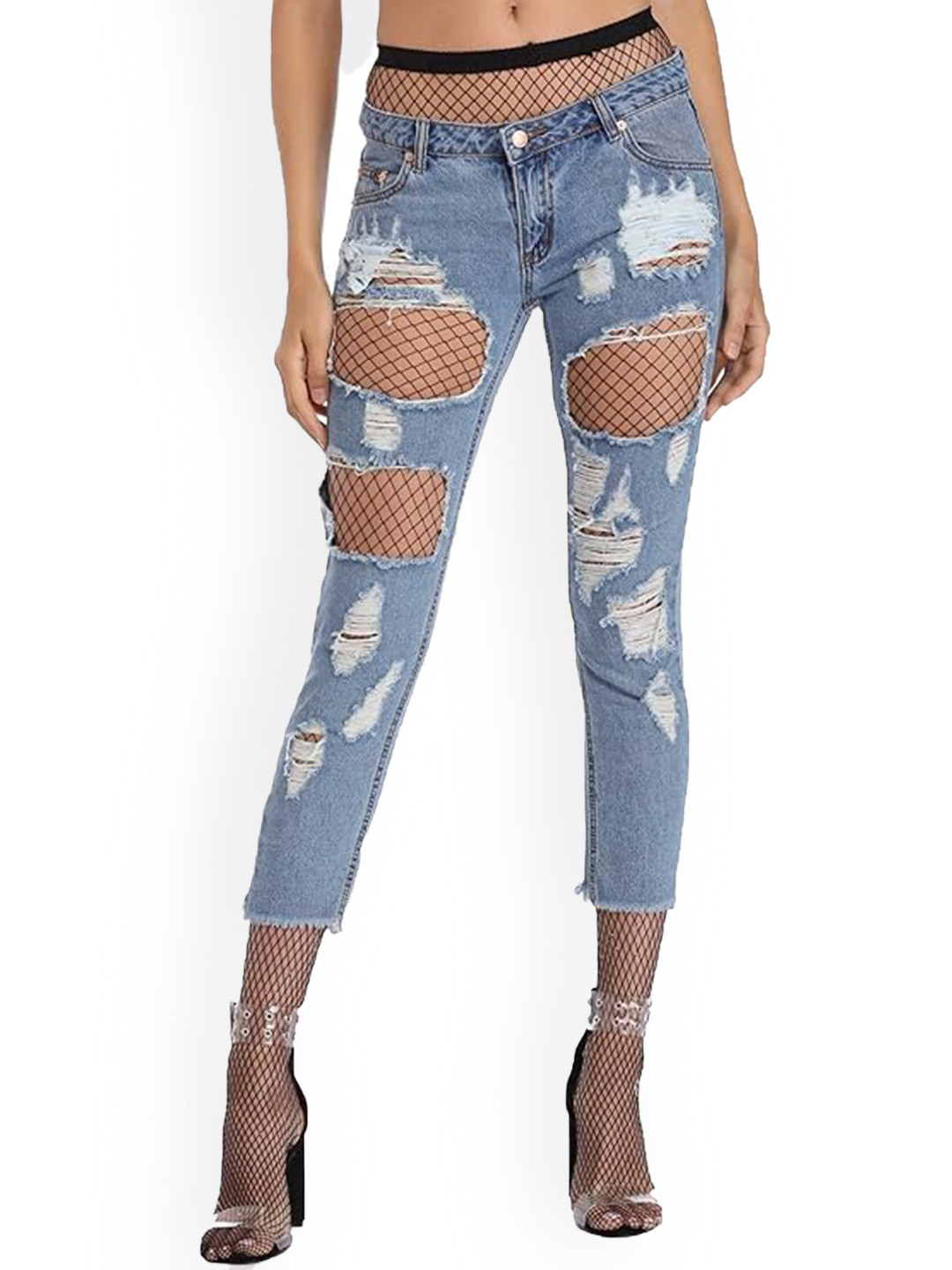 BRACHY High-Rise Fishnet Stockings