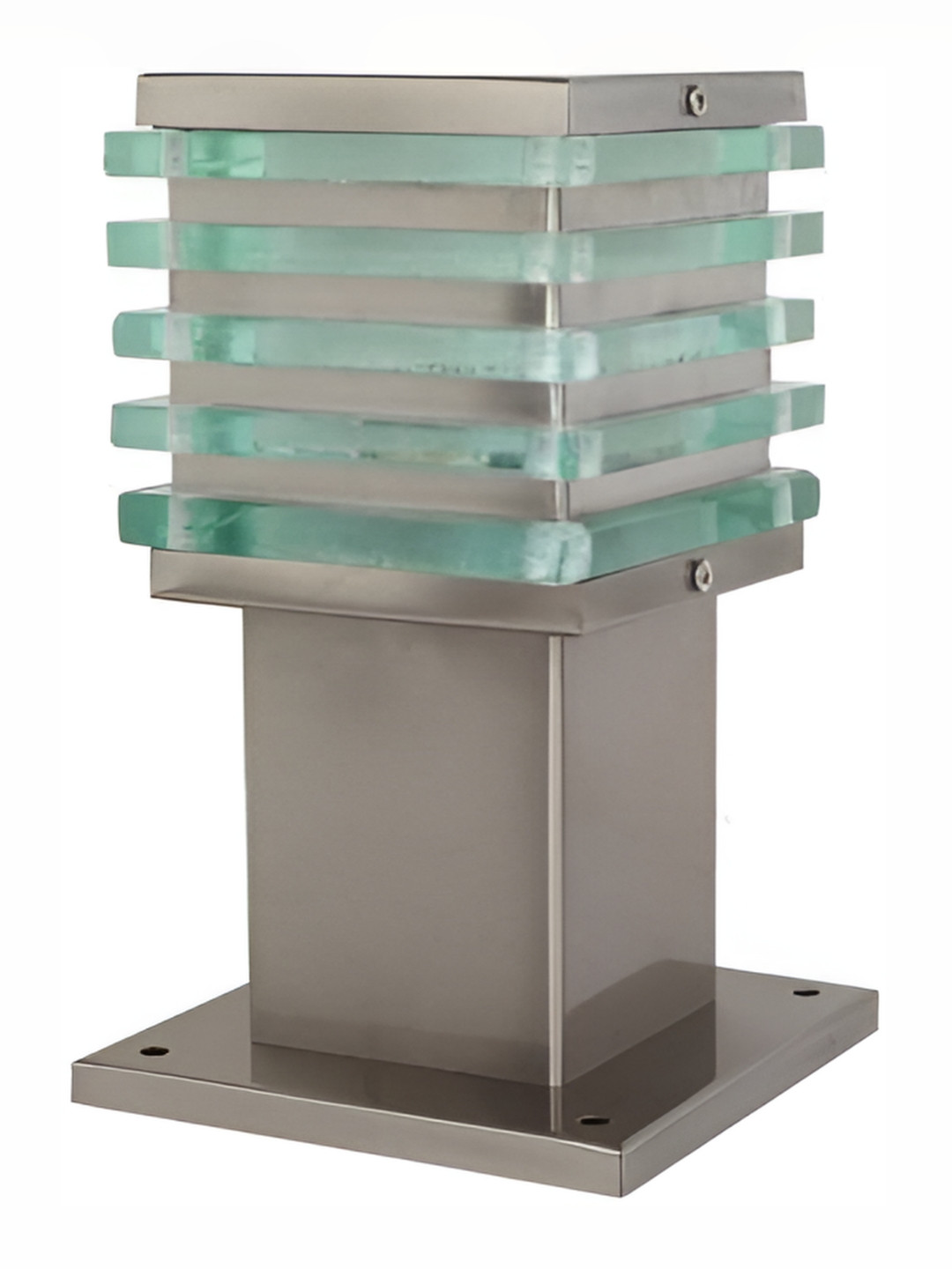 DENICRAAS Grey & Green Textured Gate Light Outdoor Lamp