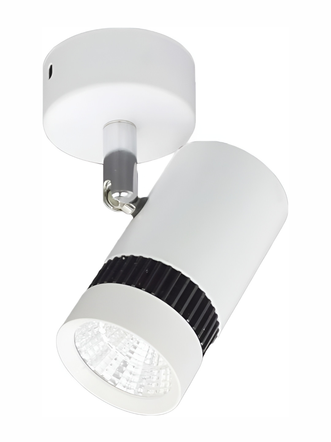 DENICRAAS White & Black Cylindrical Outdoor Lamp
