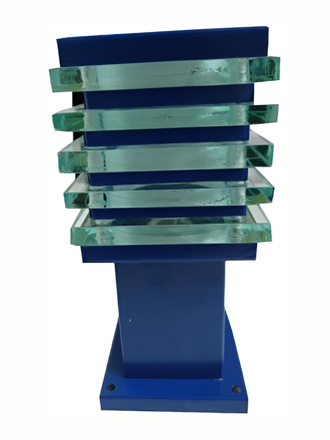 DENICRAAS Blue Colourblocked Ceiling Lamp