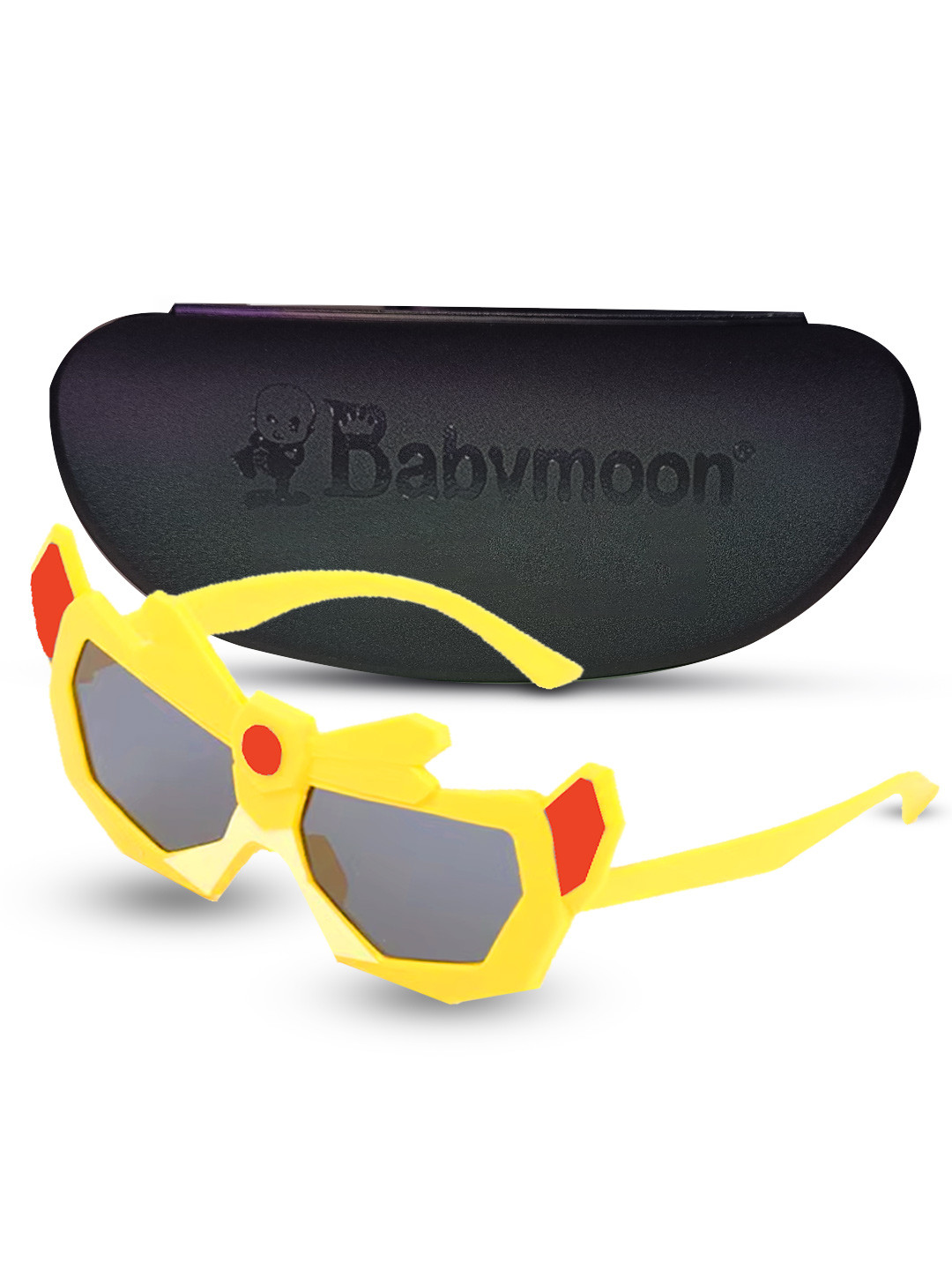 Babymoon Kids Aviator Sunglasses with UV Protected Lens AC073_Sunglasses_Action_Yellow