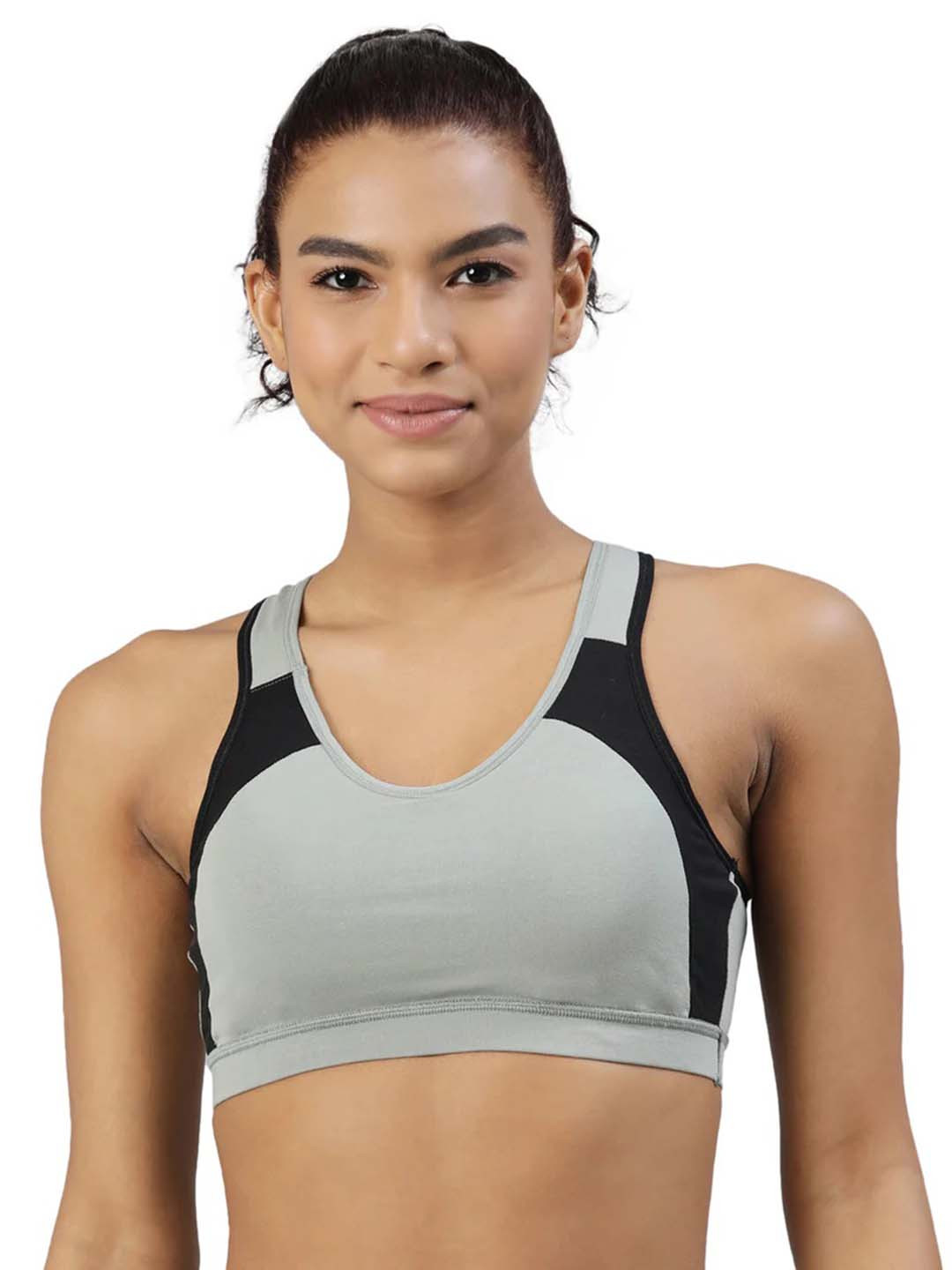 BLOSSOM Non Padded and Racer Back Dry Fit Cotton Workout Bra With All Day Comfort