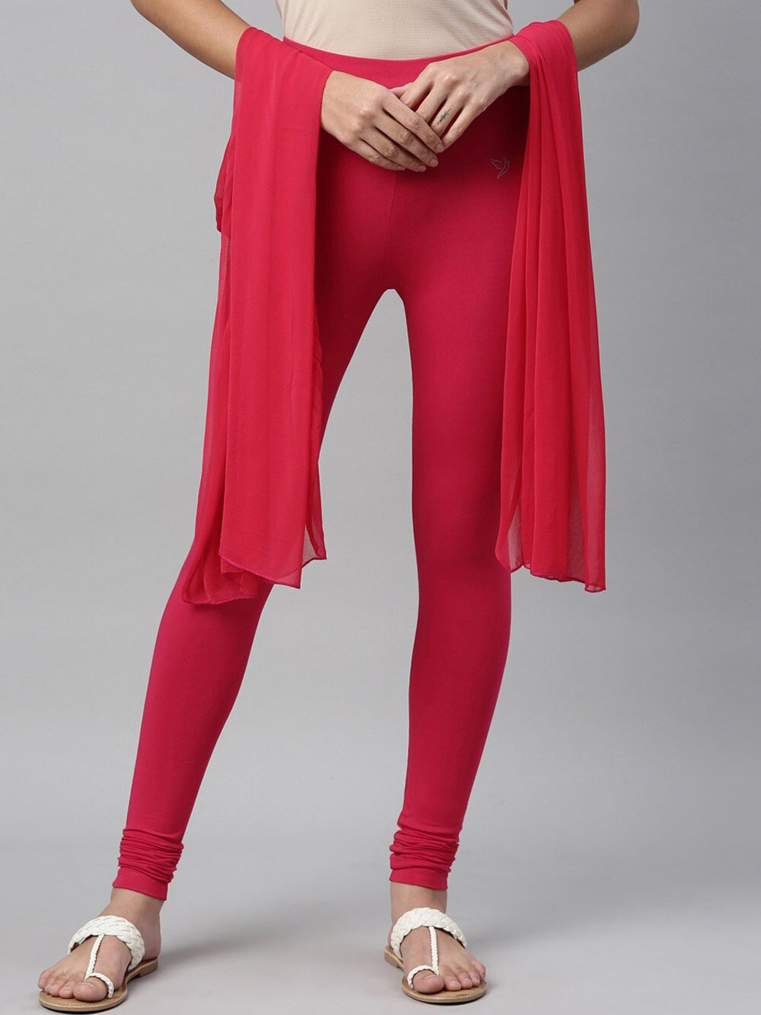 TWIN BIRDS Women Churidar Length With Matching Shawl Leggings