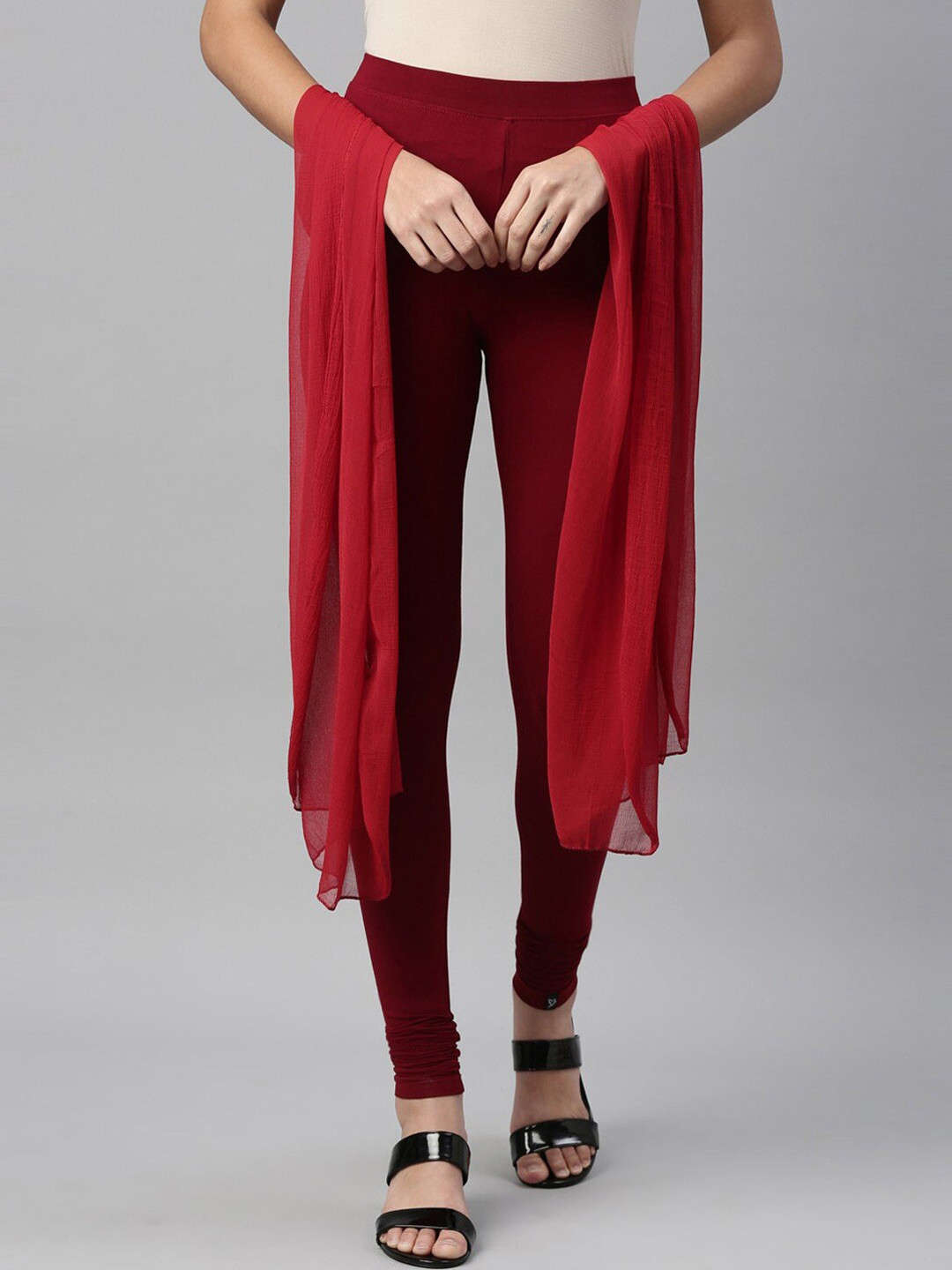 TWIN BIRDS Women Churidar Length With Matching Shawl Leggings