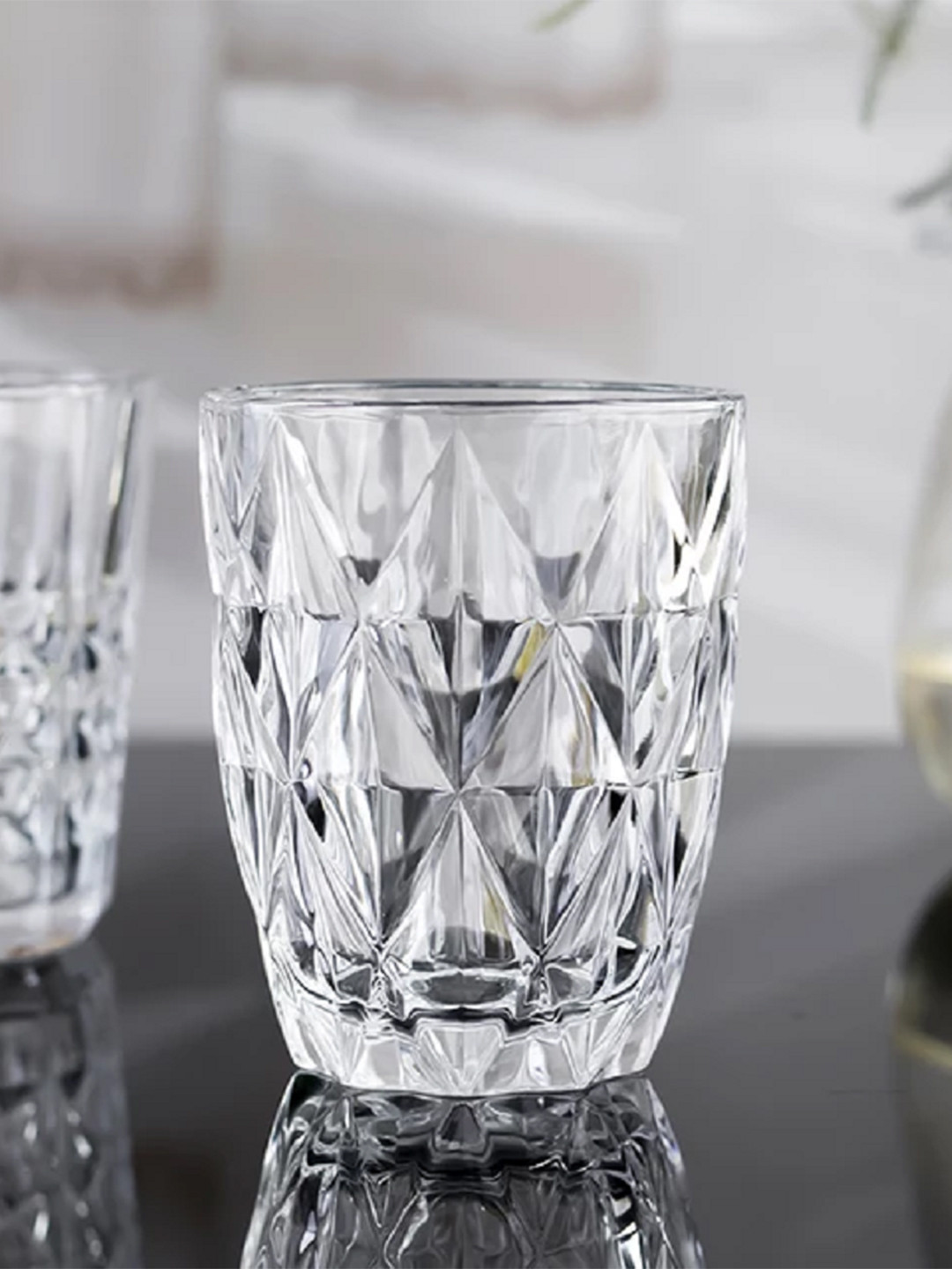 PERICAL Transparent 6 Pieces Premium Sturdy Whisky Glasses 300ml