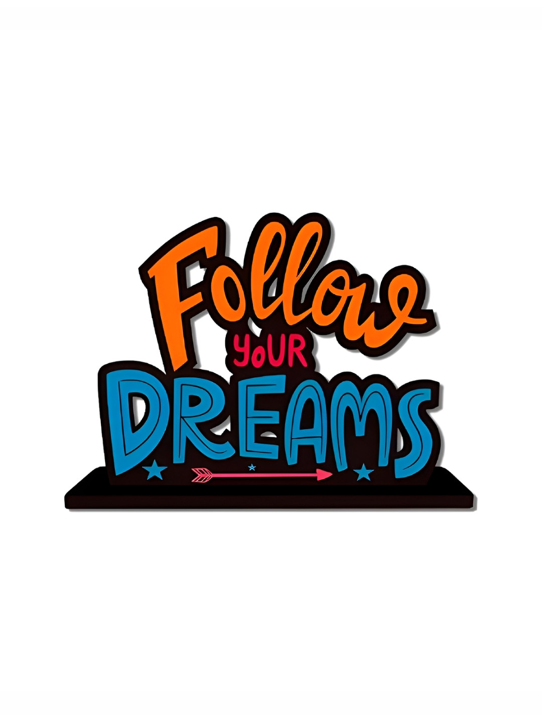 Phirki Studio Follow Your Dreams Blue Wood Natural Living Room Medium Showpiece - 5.6 Inches