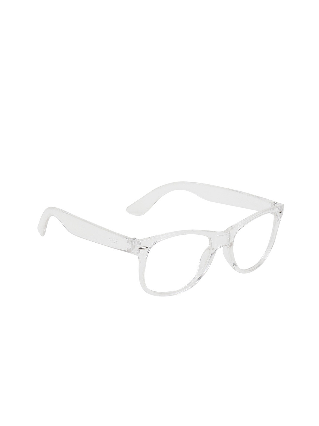 GARTH Unisex Wayfarer Sunglasses with UV Protected Lens GRT_WAY-TRNS_WHT
