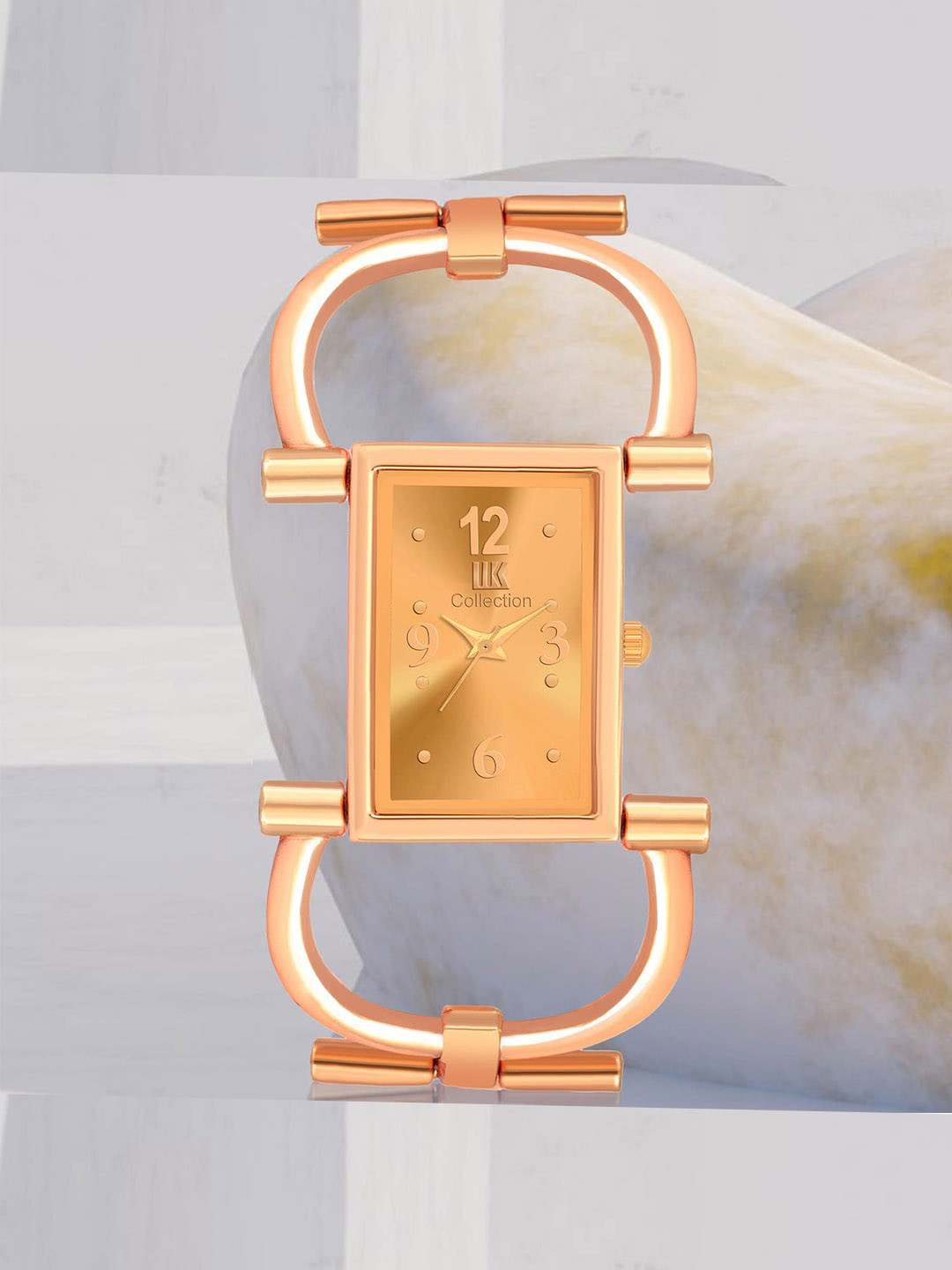 IIK COLLECTION Girls Rectangle Dial Bracelet Style Chain Analogue Display Watch