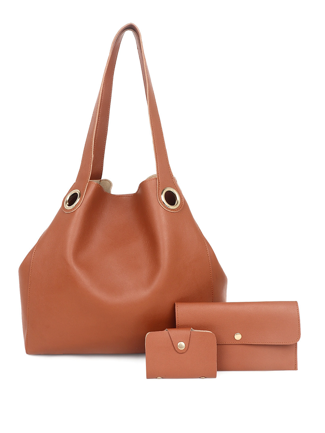 Black Spade Set of 3 Tote Bag With Wallet Pouch & Card Holder