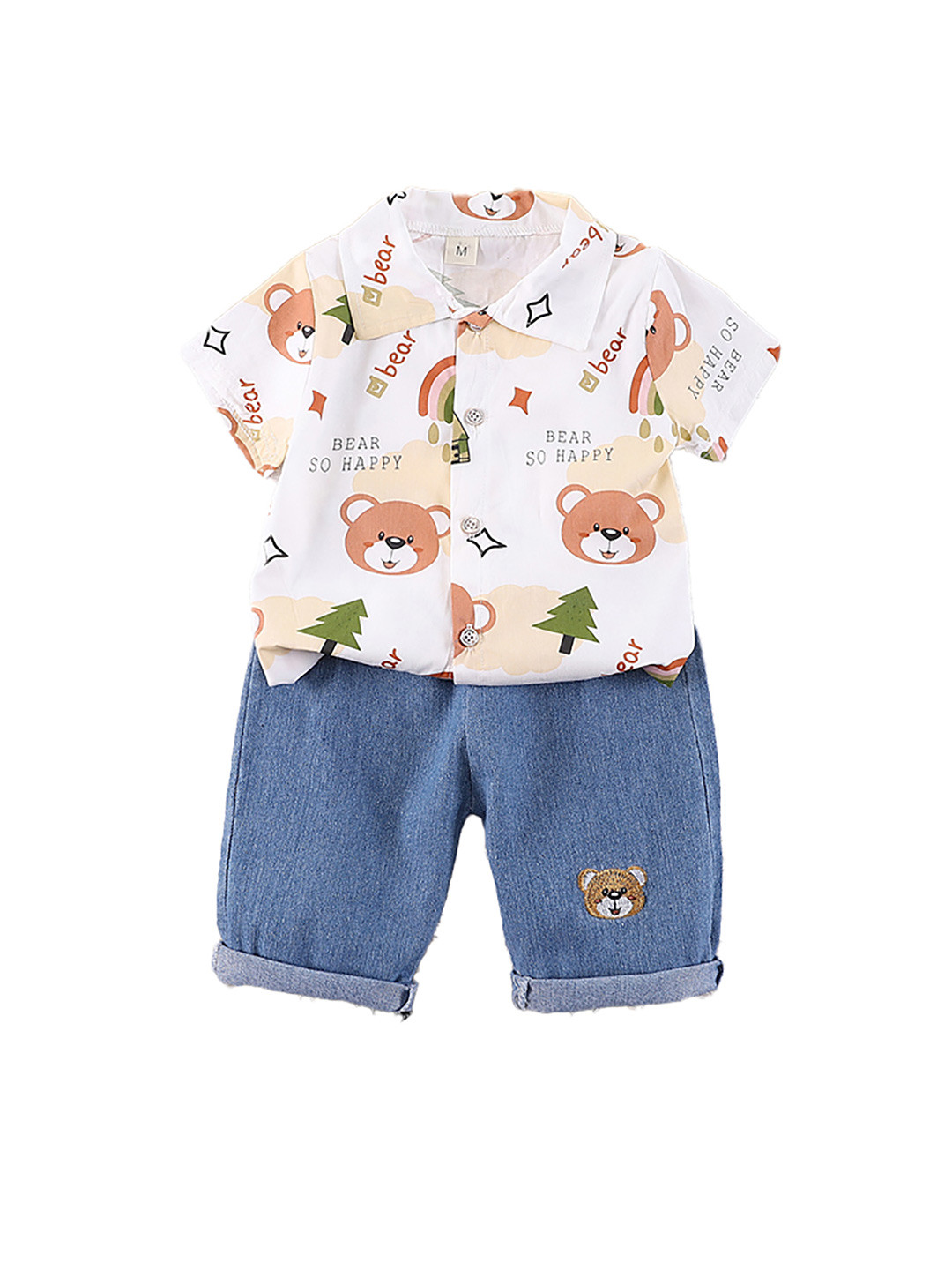 StyleCast x Revolte Boys Printed Shirt With Shorts