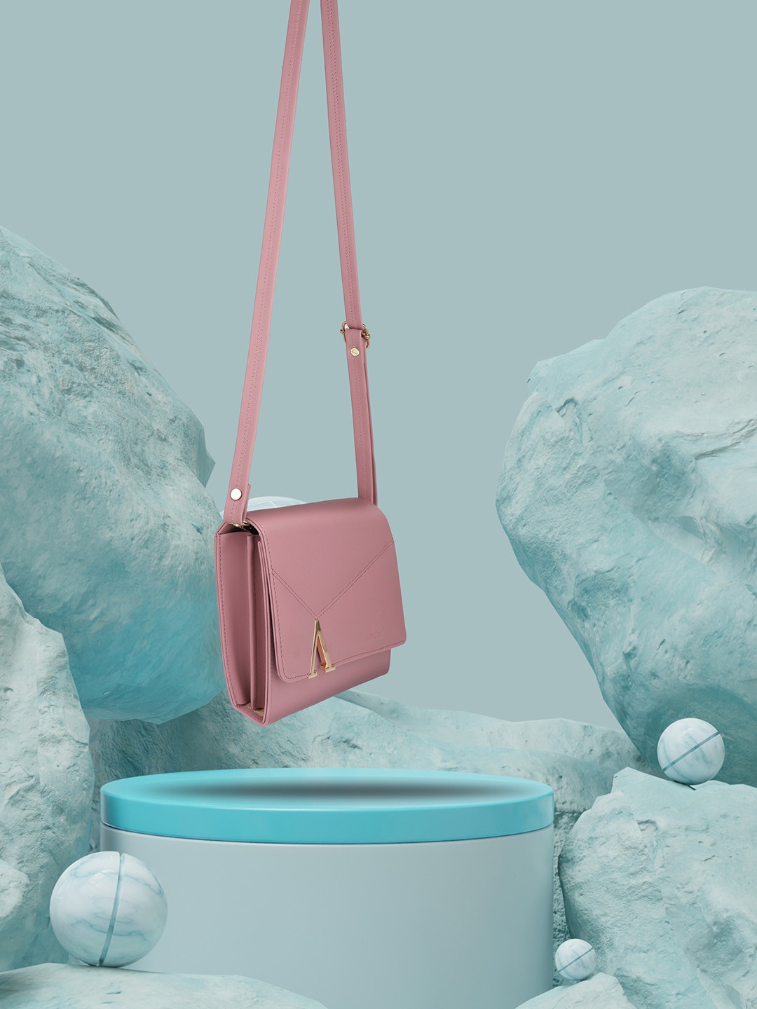 YESSBENZA Structured A Fitting Sling Bag